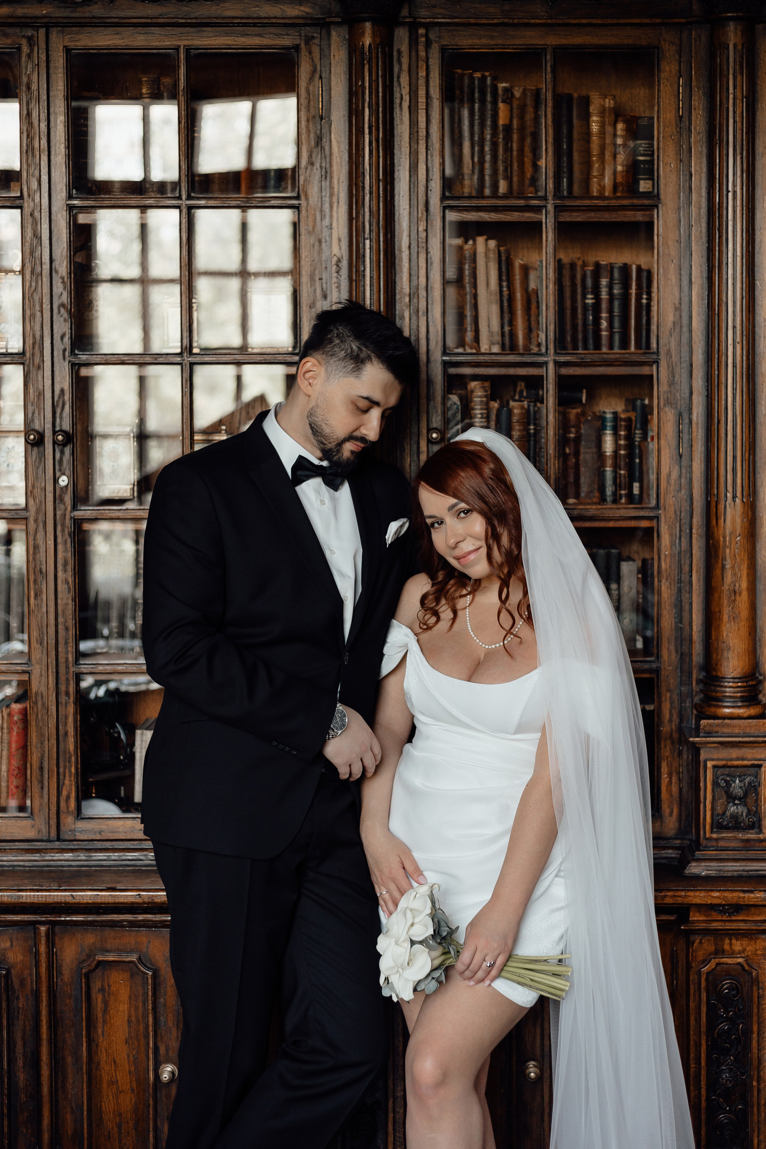 Свадебная фотосессия в ресторане «Кафе Пушкинъ»