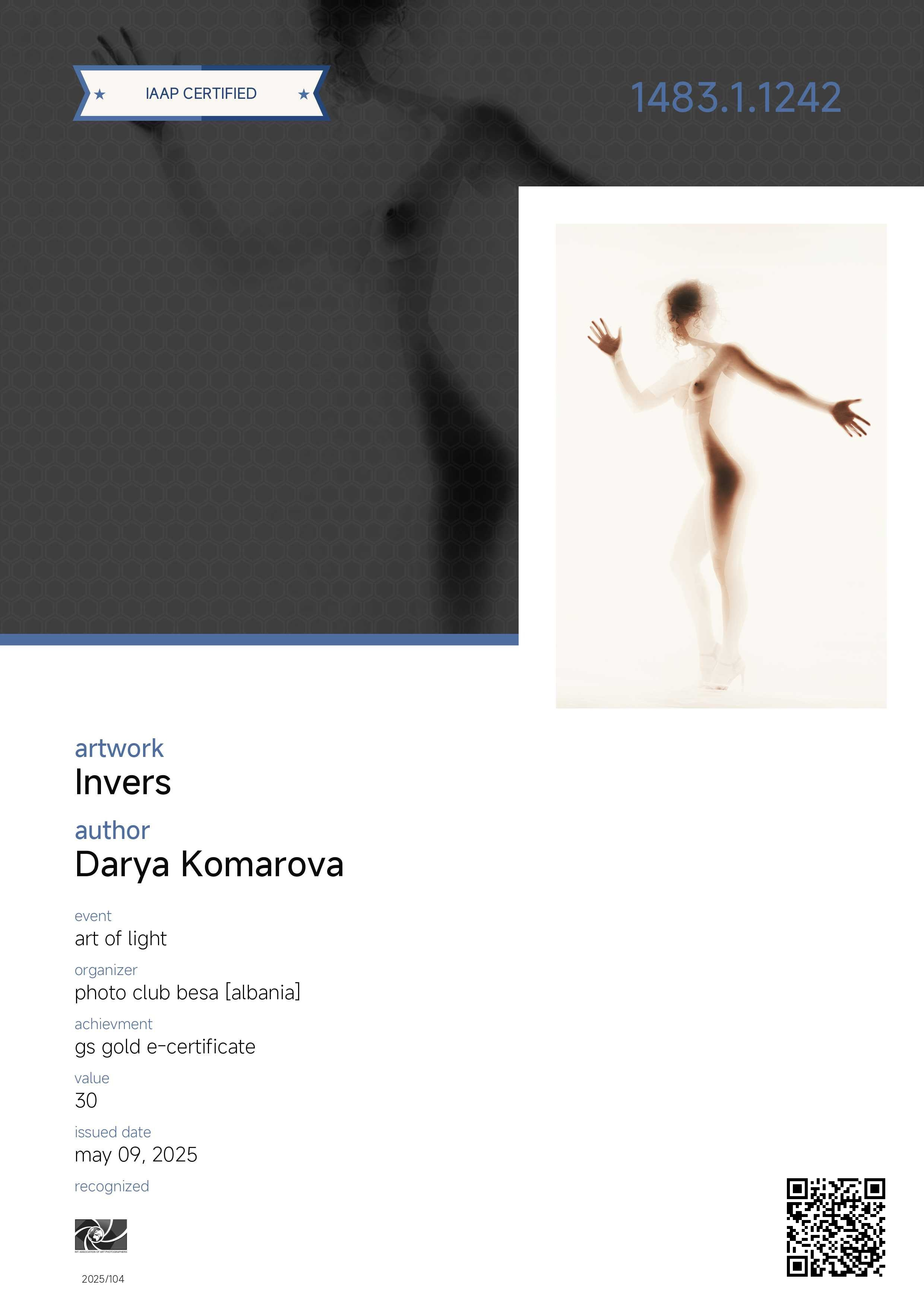 Достижения. Фотограф в Екатеринбурге Дарья Комарова