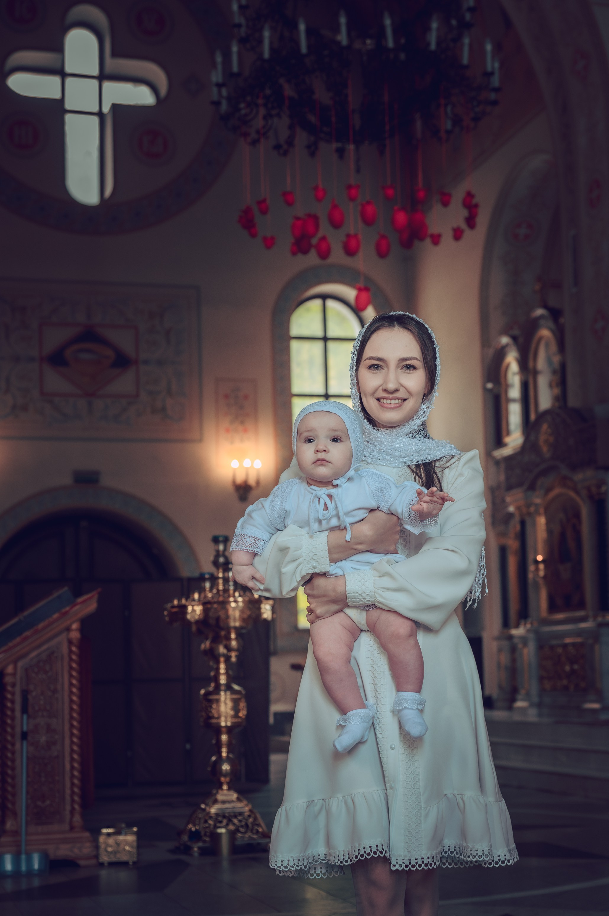 Крещение Ксении Храм Богоявления Господня г. Химки. Семейный фотограф Руслан Каримов Одинцово Москва