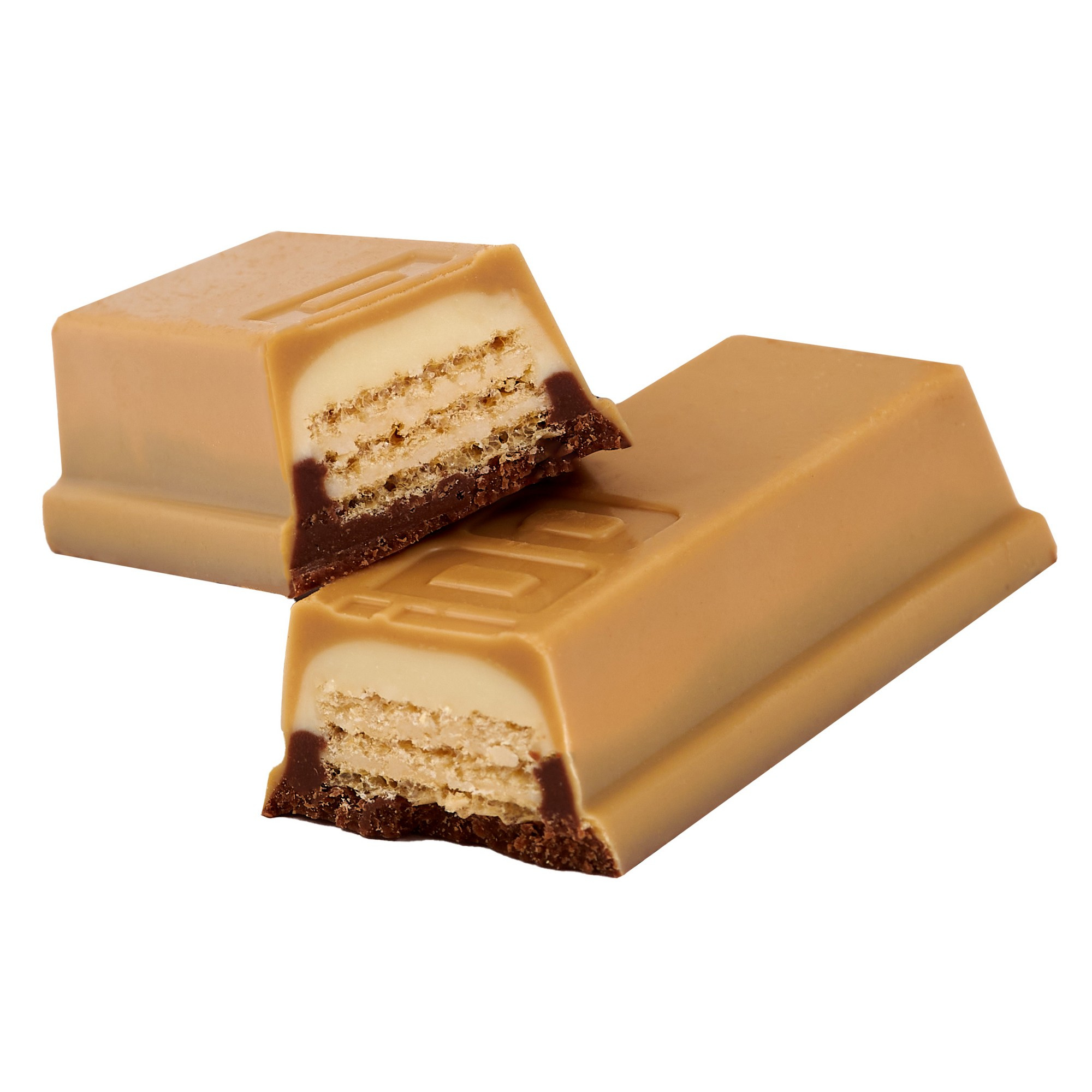 Съемка продуктов питания для Ozon. Разрезанный шоколадный батончик, вид начинки.