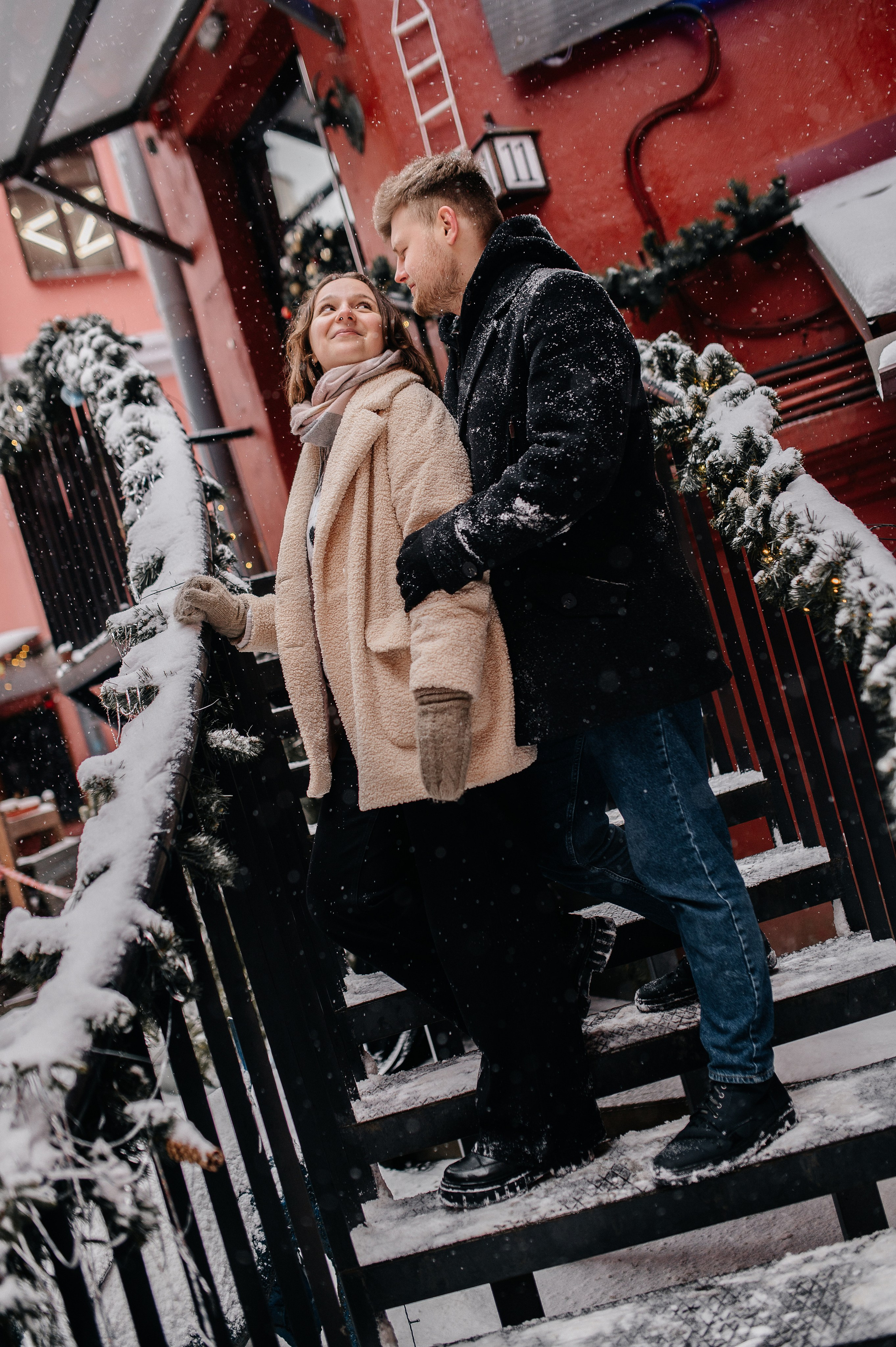 Зимняя фотосессия для Влада и Алены. Катя Курлович — семейный фотограф в Бобруйске и Минске