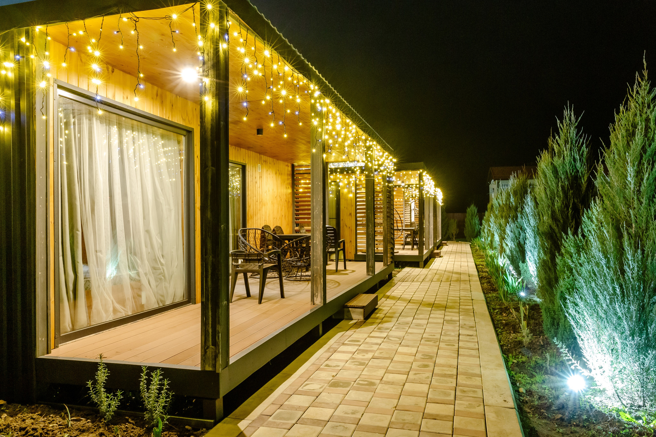 Термальный бассейн Домики с удобствами и баней до 6 человек