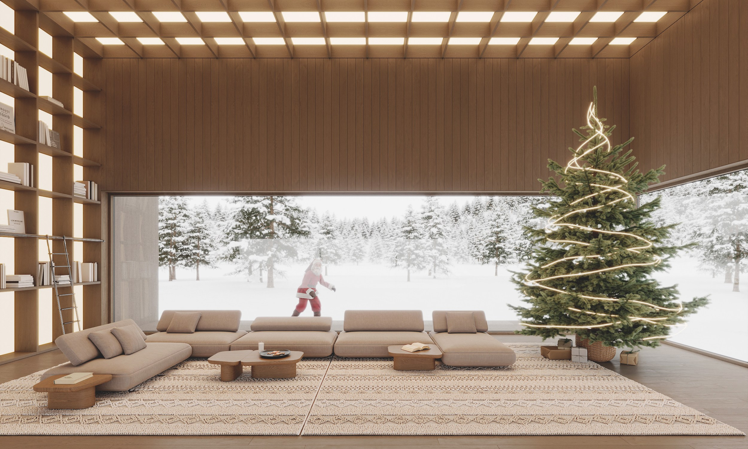 CHRISTMAS MYSTERY HOUSE | Дизайн концепция новогоднего интерьера. Студия дизайна интерьера в Сочи mon buro Дизайнер Павел Пура