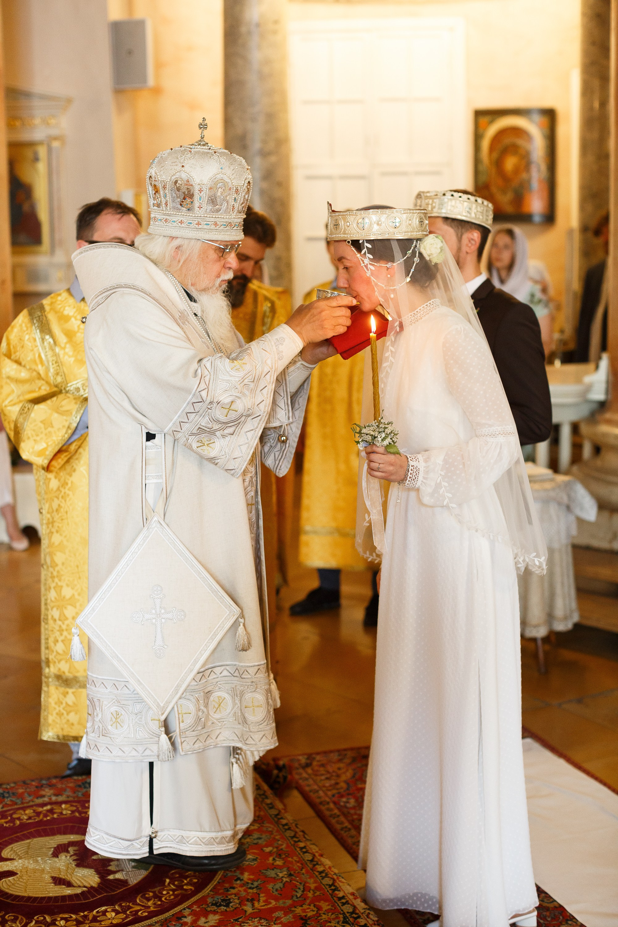 Венчание в храме св. бл. Димитрия при первой градской больнице