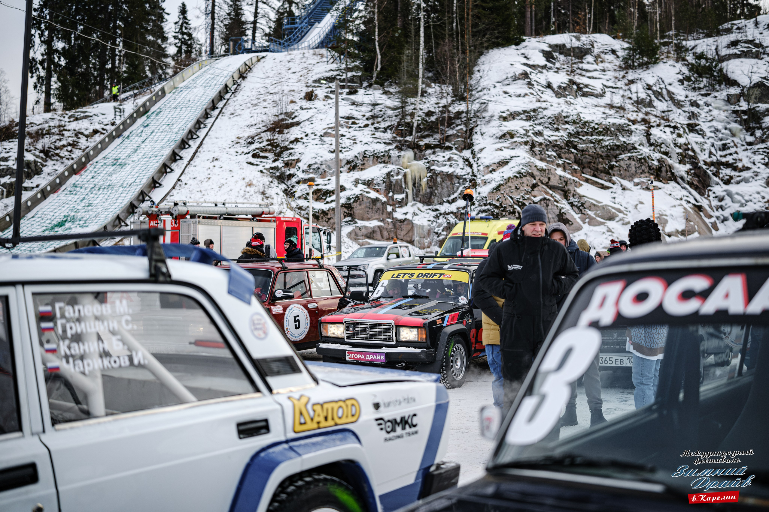 «Зимний Драйв в Карелии» Авто Марафон-гигант «25 часов на льду» Илона Накутис, Николай Грязин, джимхана, фотограф Антон Медведев, icoguar, Сортавала, Карелия