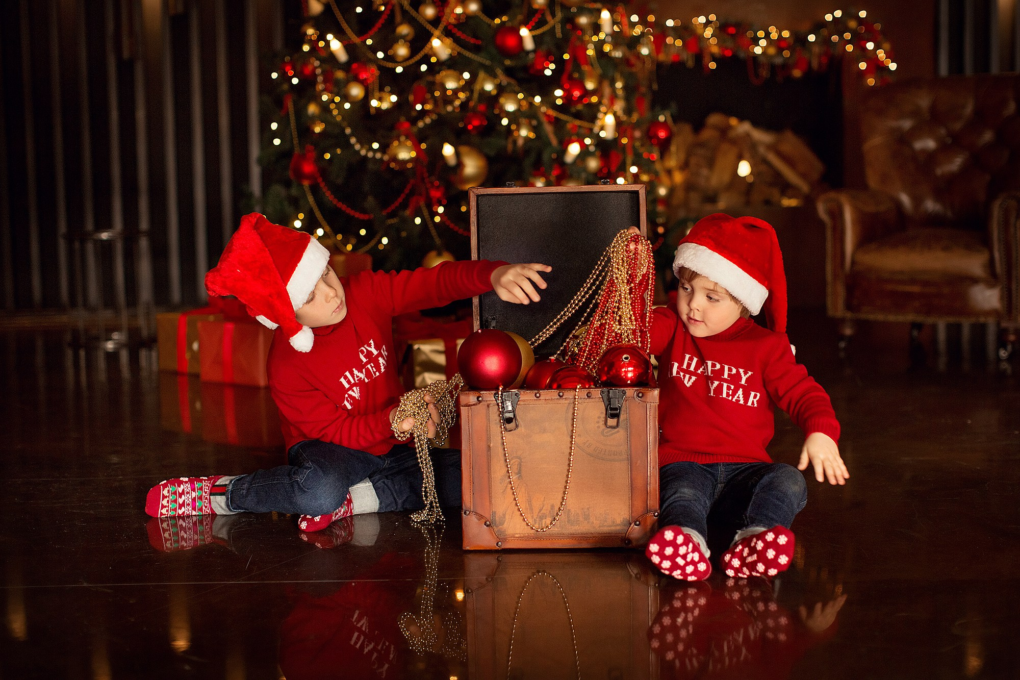 Новогодняя Фотосессия в вечернем стиле. Tatyana Nadezhdina Family photographer