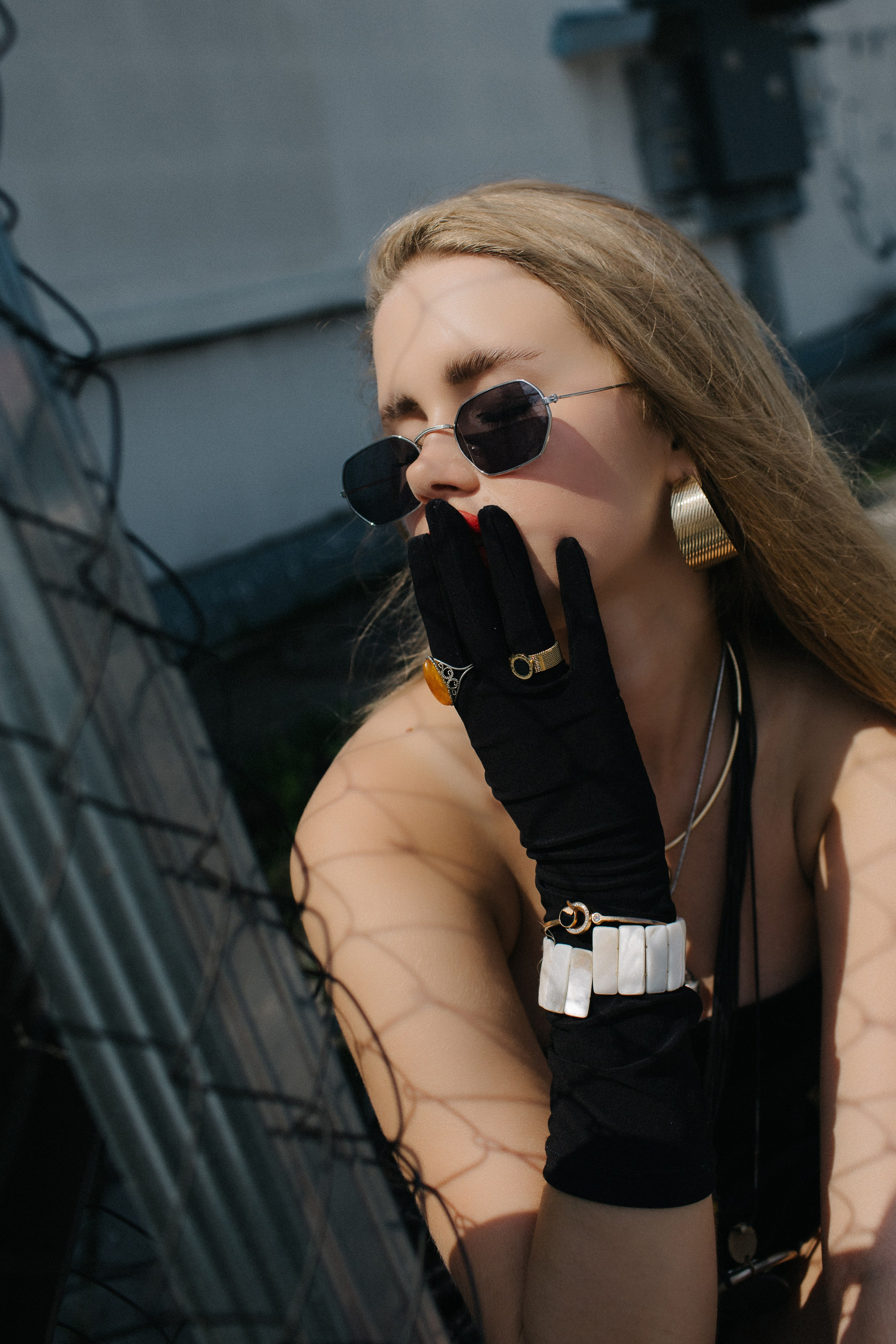 София. Съёмка на крыше паркинга в стиле Фэшн. Сергеев Алексей. Фотограф