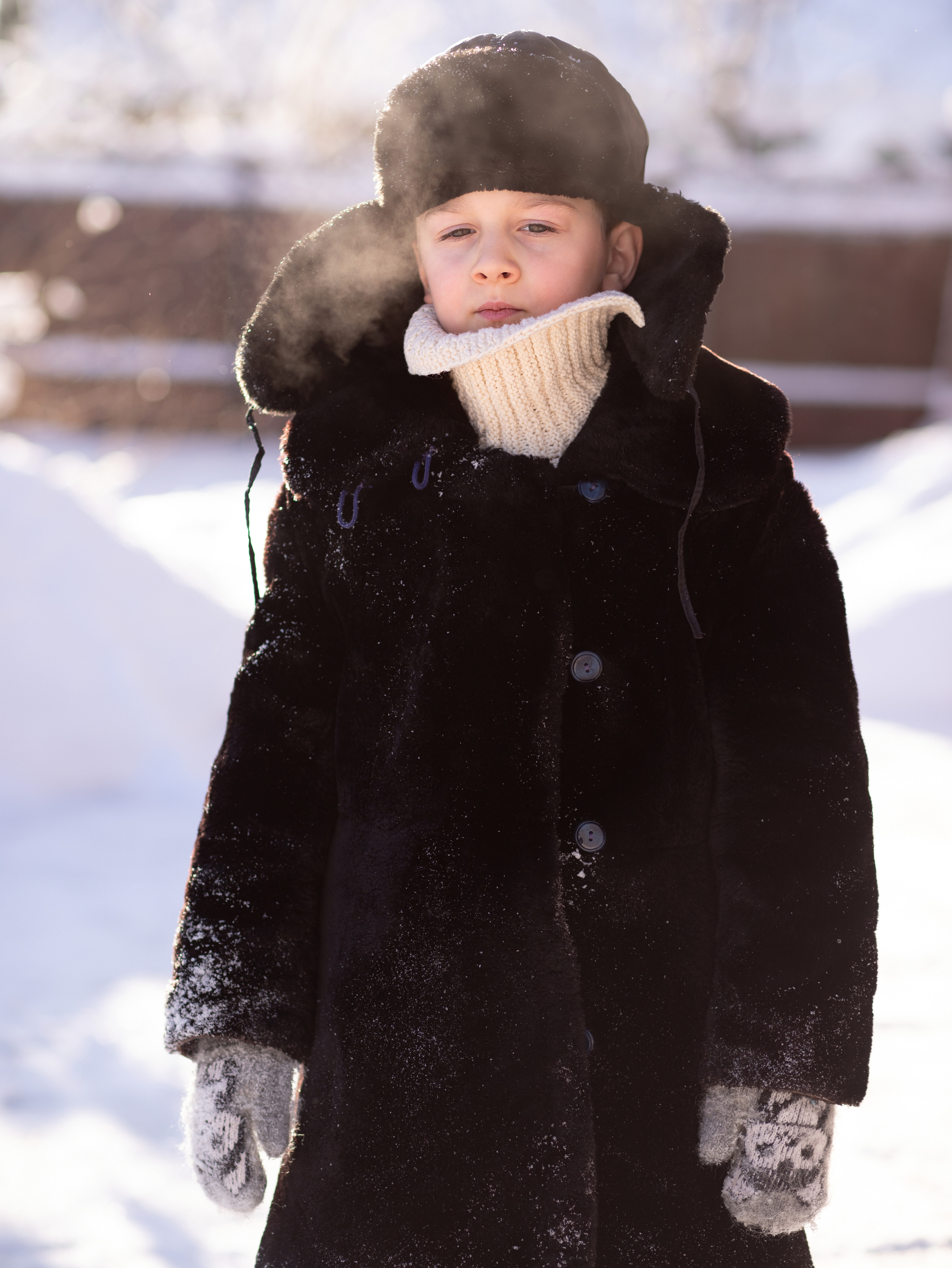 Морозное деревенское утро. Семейный фотограф в Санкт-Петербурге Ирина Иванова