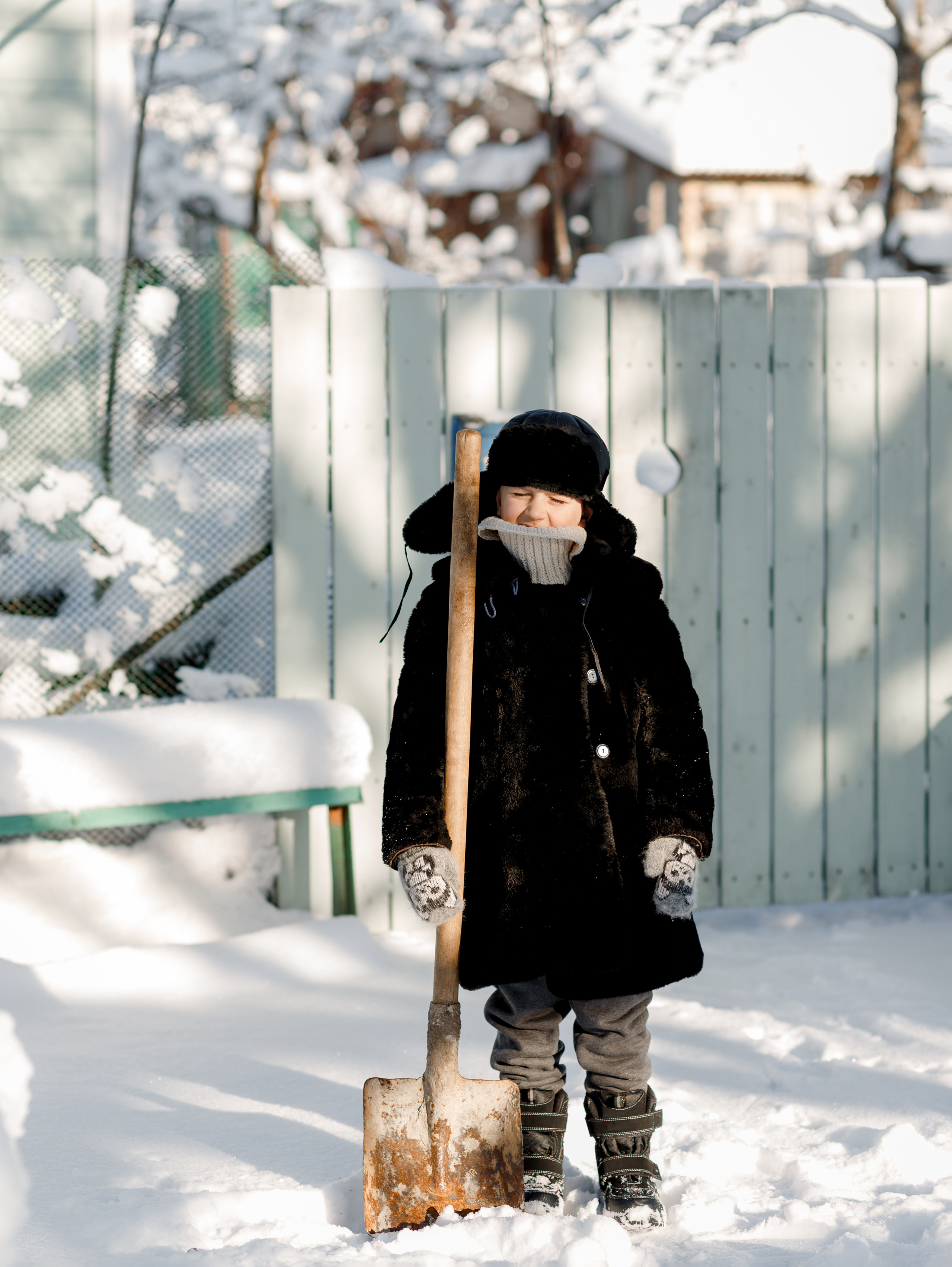 Морозное деревенское утро. Семейный фотограф в Санкт-Петербурге Ирина Иванова