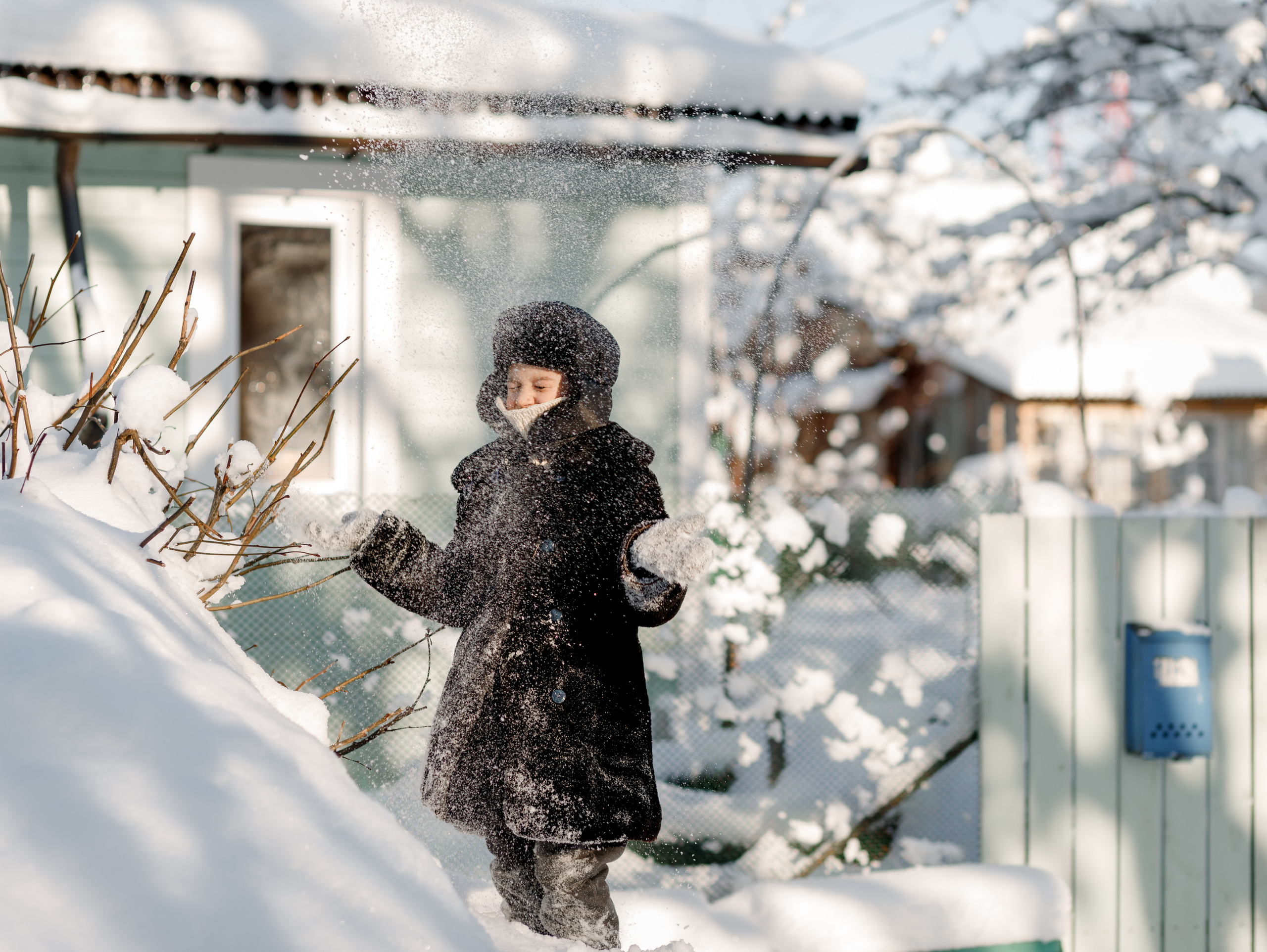 Морозное деревенское утро. Семейный фотограф в Санкт-Петербурге Ирина Иванова