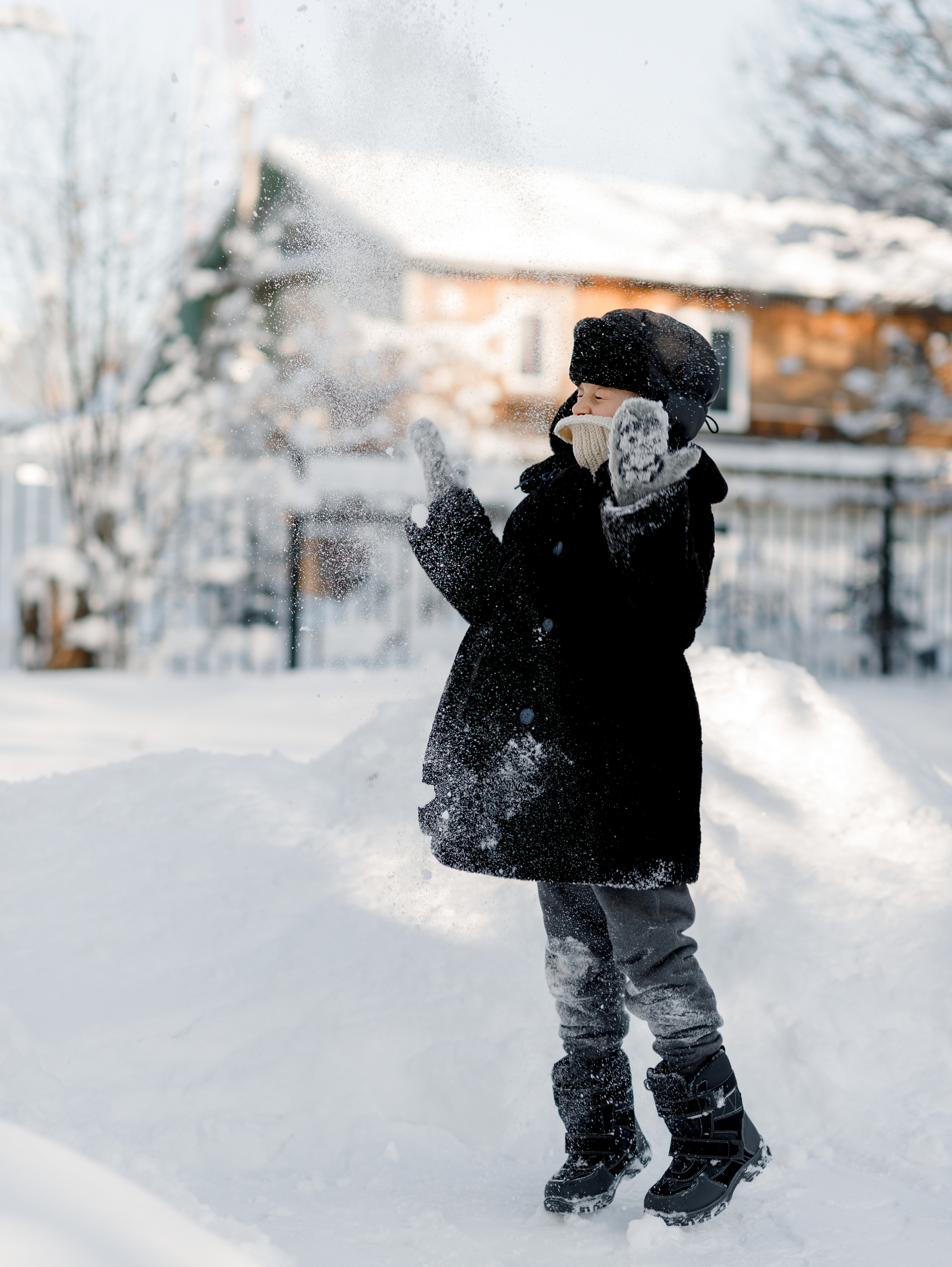 Морозное деревенское утро. Семейный фотограф в Санкт-Петербурге Ирина Иванова