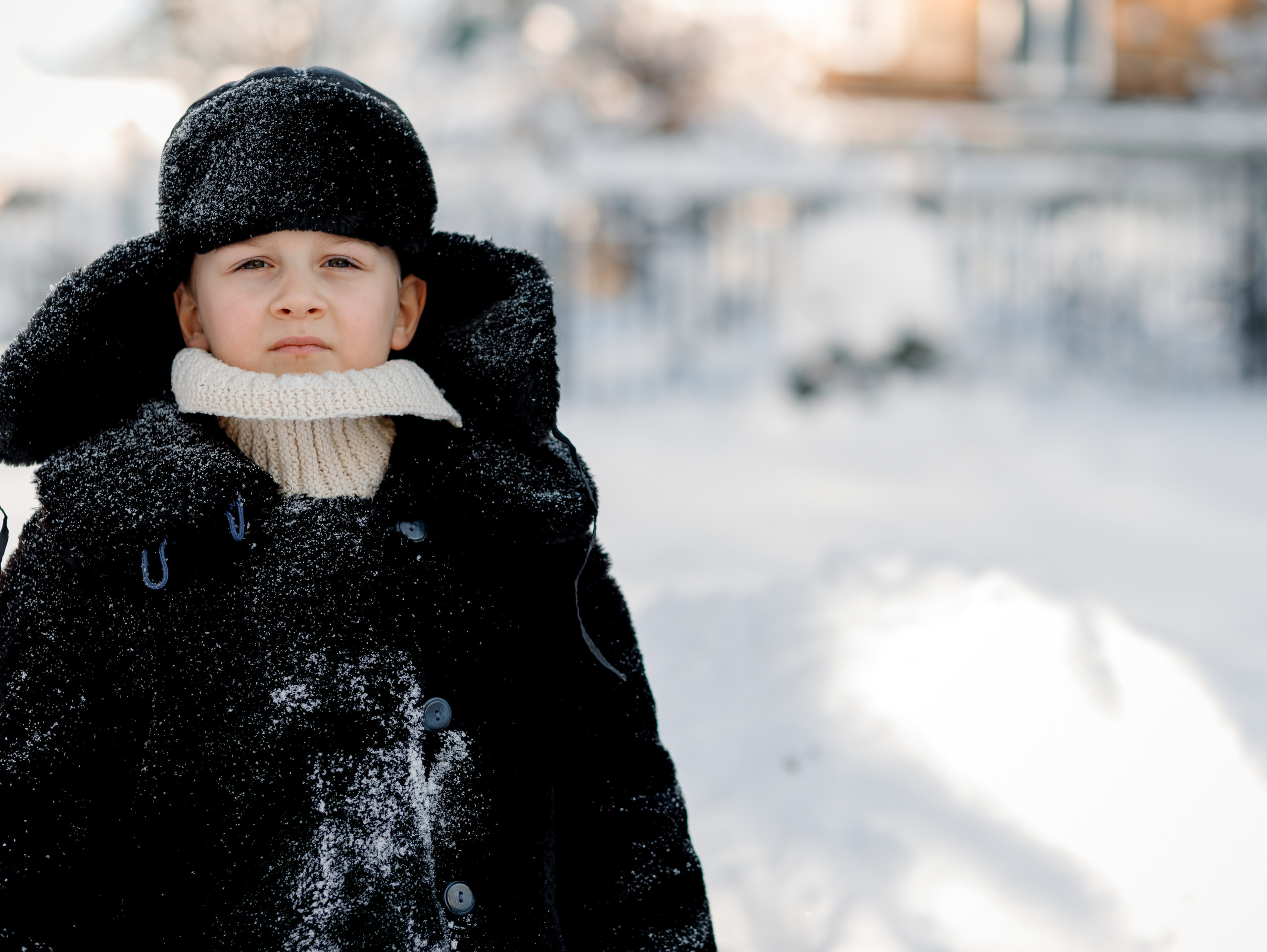Морозное деревенское утро. Семейный фотограф в Санкт-Петербурге Ирина Иванова