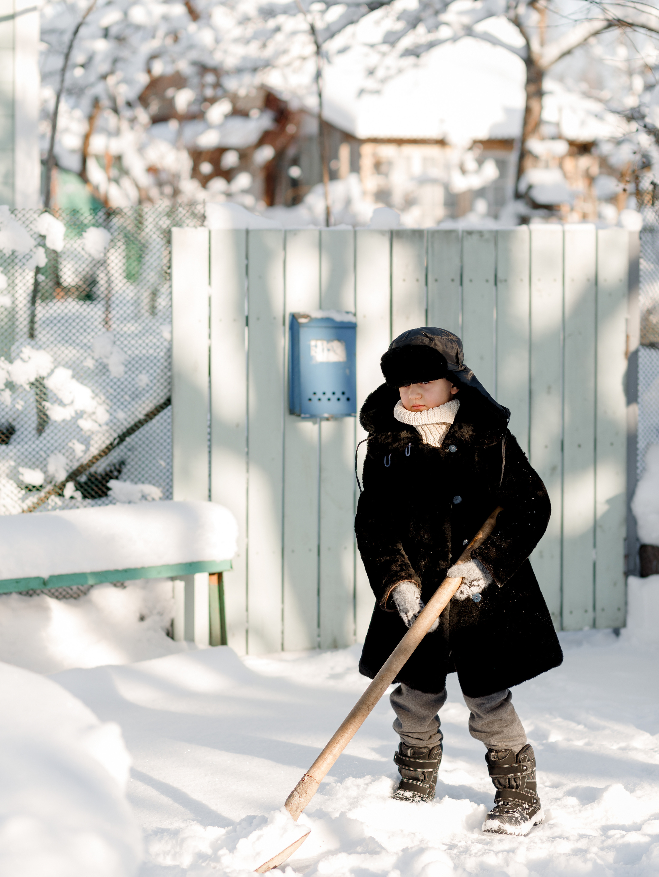 Морозное деревенское утро. Семейный фотограф в Санкт-Петербурге Ирина Иванова