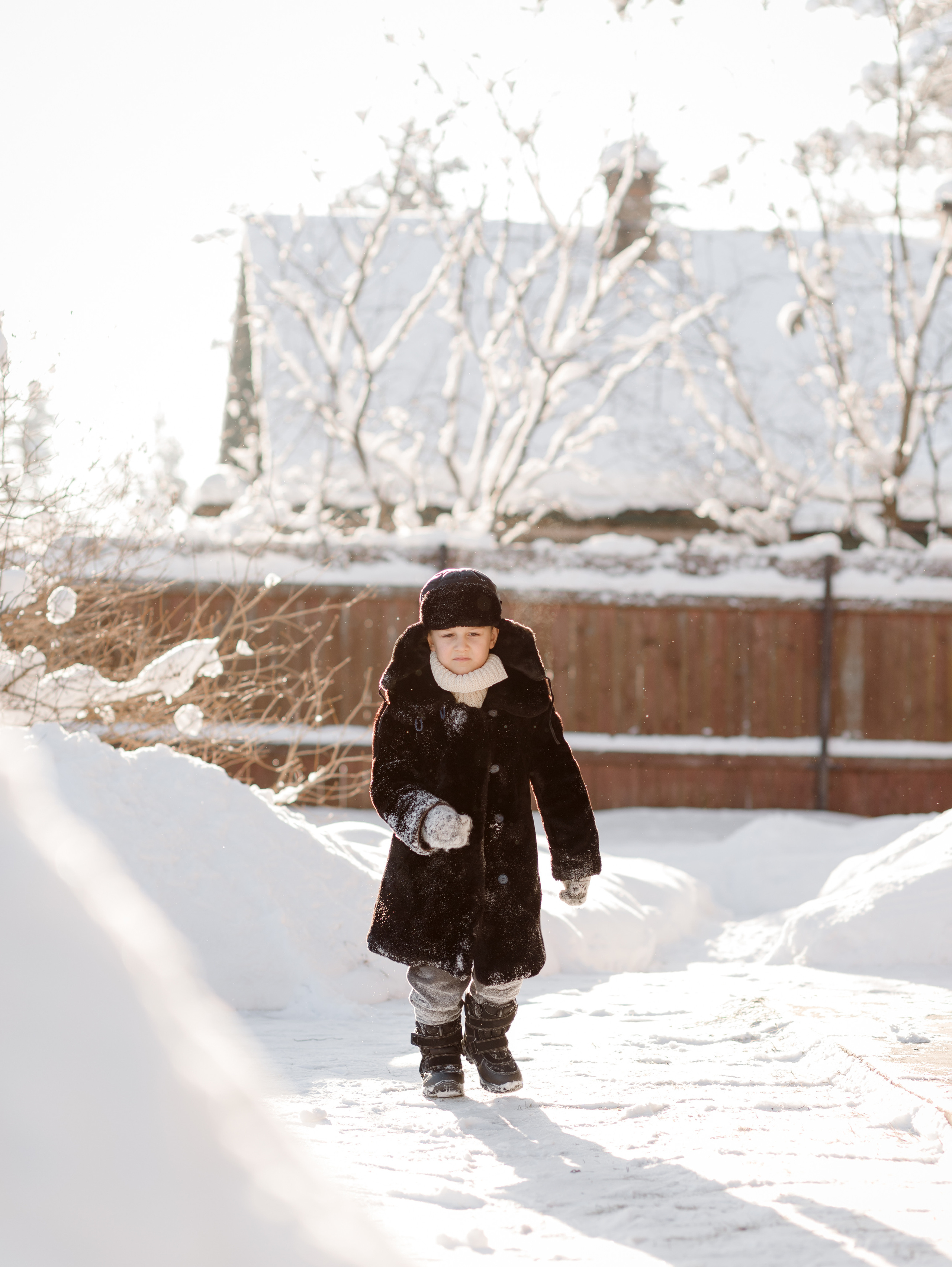 Морозное деревенское утро. Семейный фотограф в Санкт-Петербурге Ирина Иванова