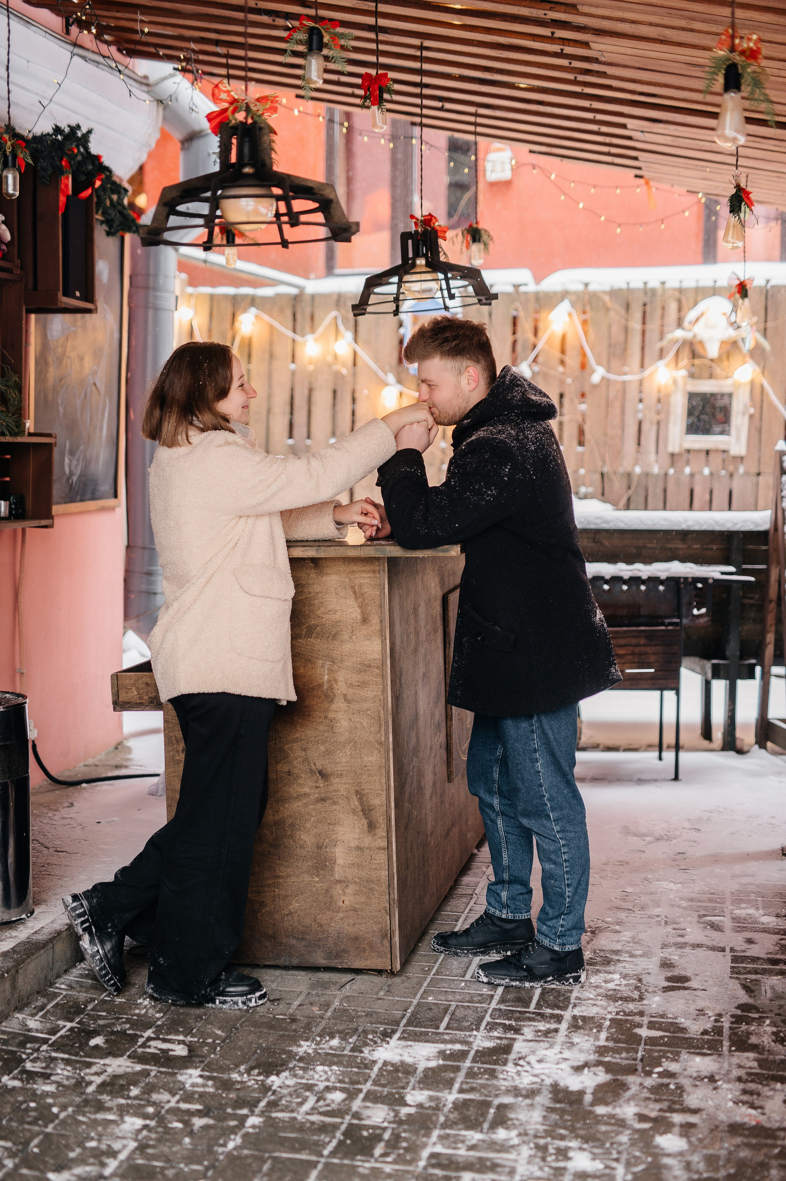 Зимняя фотосессия для Влада и Алены. Катя Курлович — семейный фотограф в Бобруйске и Минске