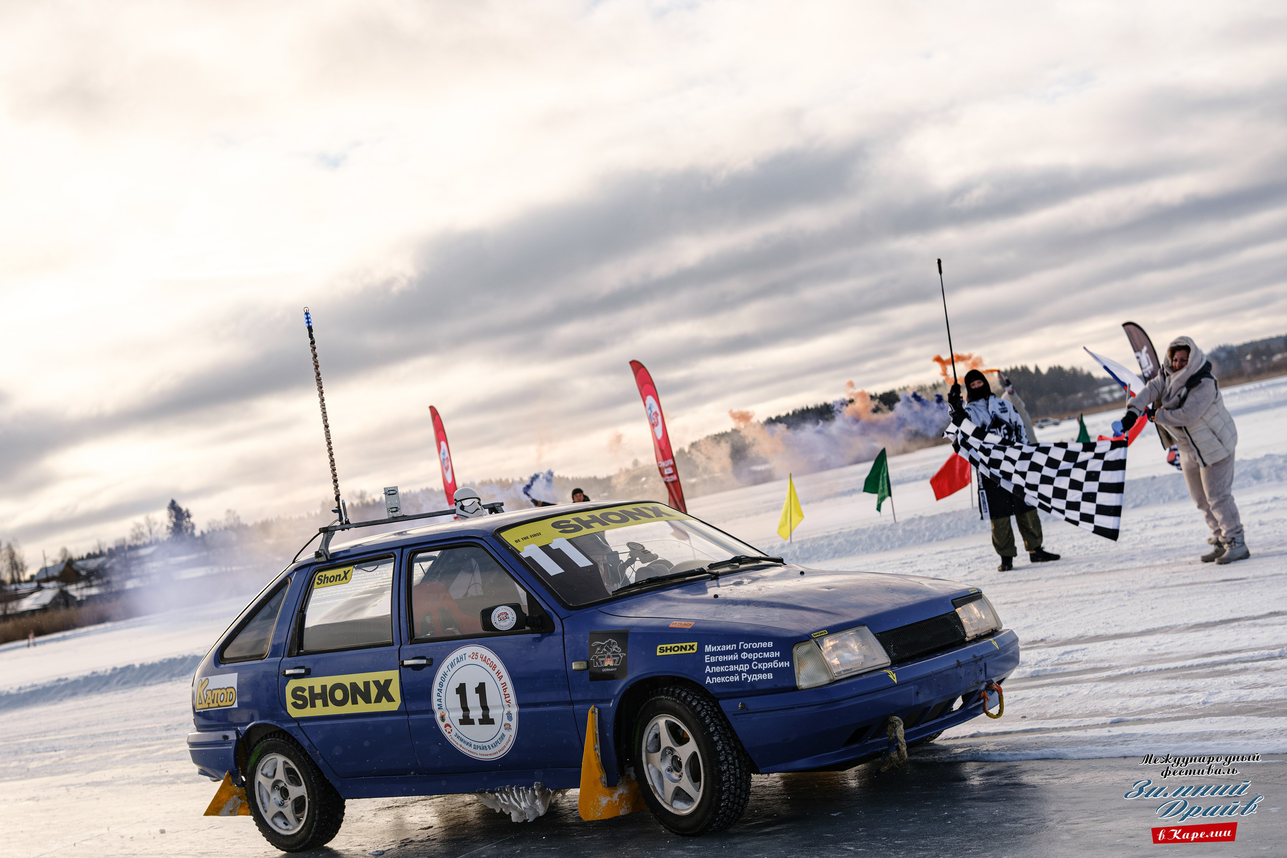 «Зимний Драйв в Карелии» Авто Марафон-гигант «25 часов на льду» Илона Накутис, Николай Грязин, джимхана, фотограф Антон Медведев, icoguar, Сортавала, Карелия