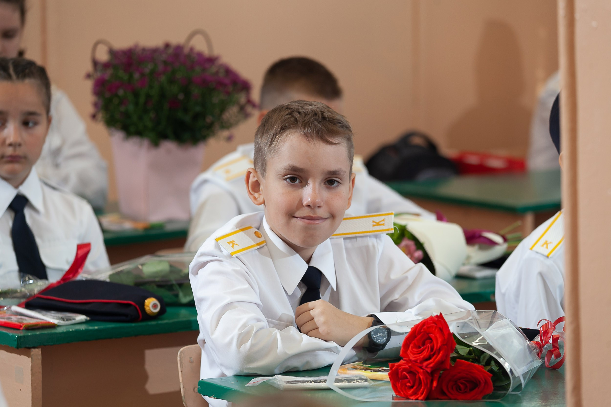 Фотосессия дл я5К класса в День знаний