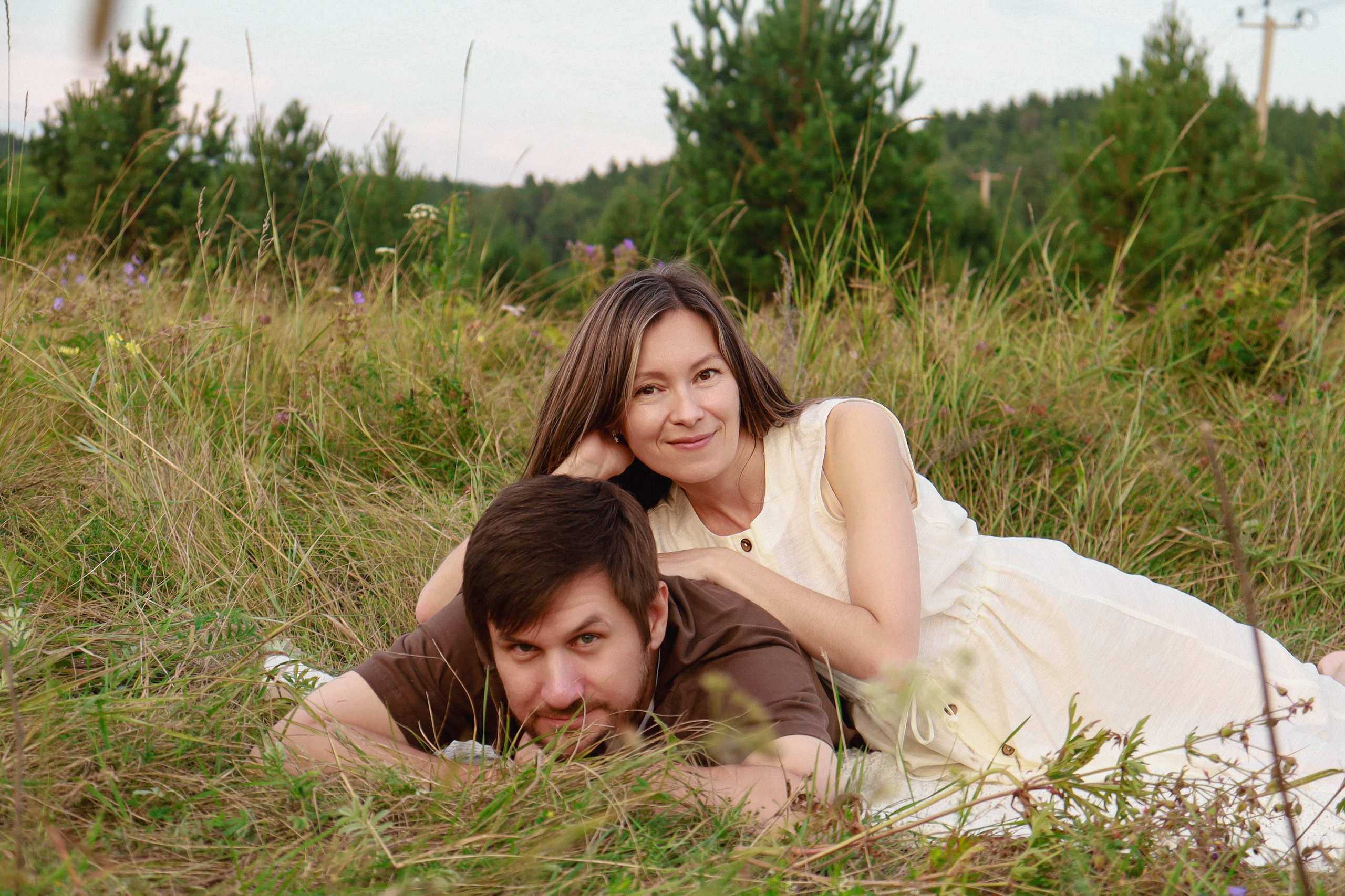 Семья в поле. Фотограф Александра Коновалова