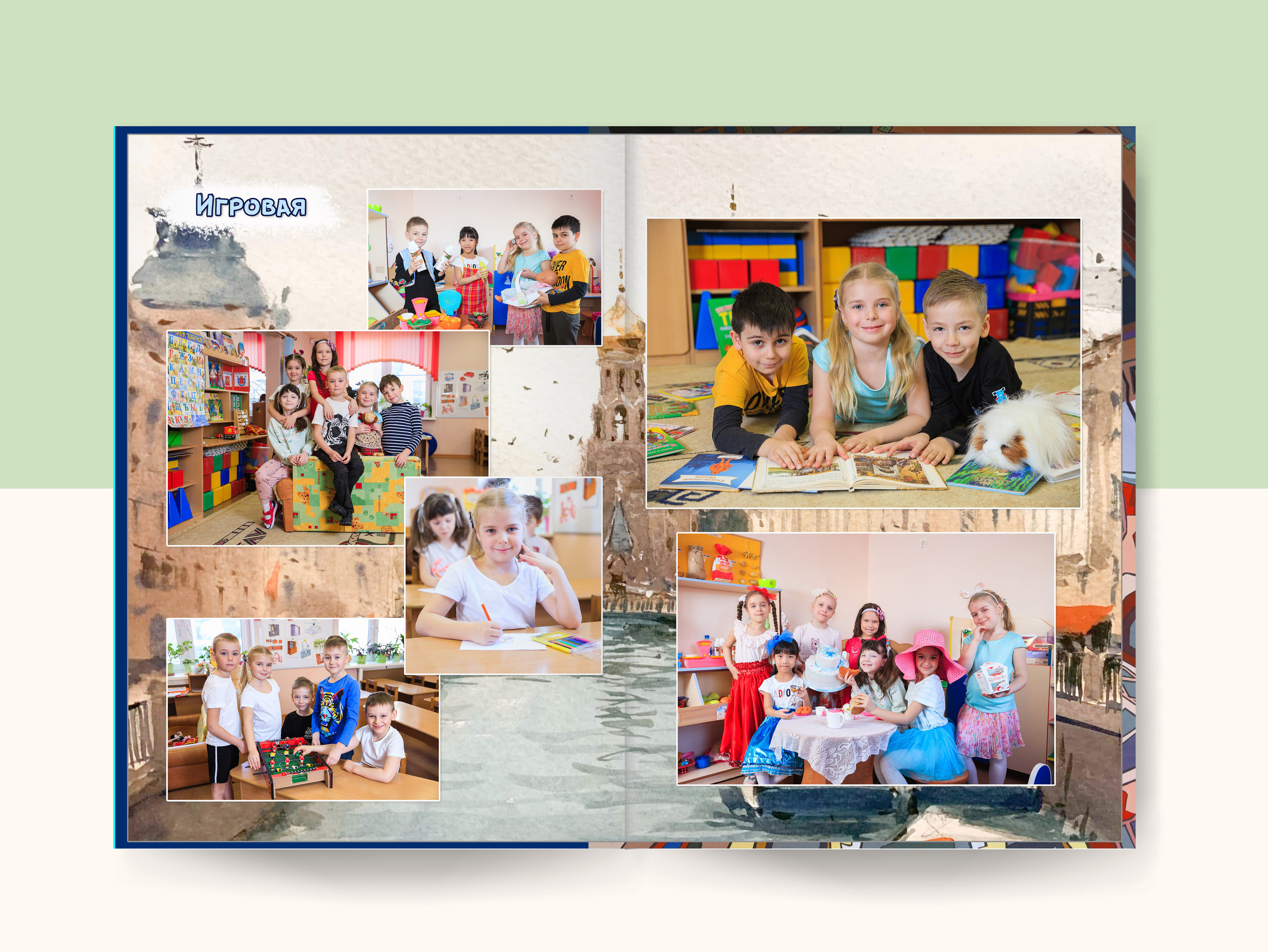 Выпускной альбом «Питер» 21×30- 5 разворотов (10 страниц), цена 4700р. Семейный и детский фотограф в Санкт-Петербурге Алексеева Анна