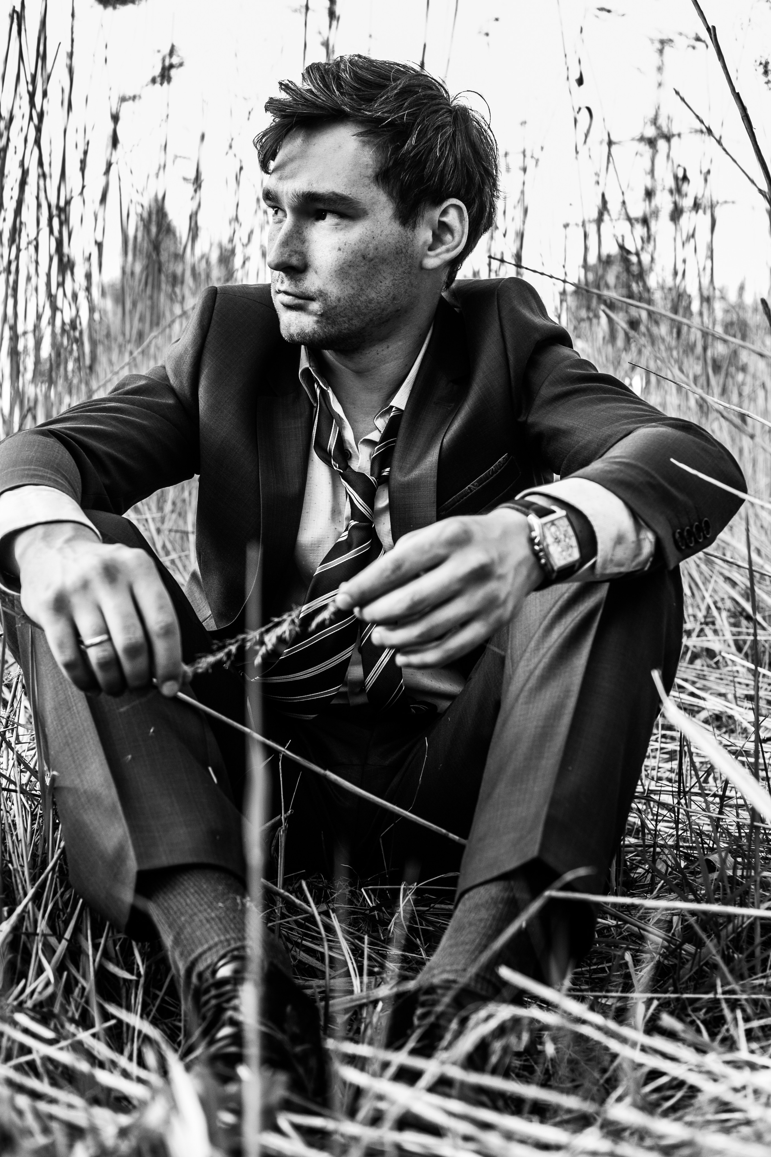 Мужской портрет на природе. Свадебный фотограф в Москве Элина Ларченкова. Фото, которые цепляют