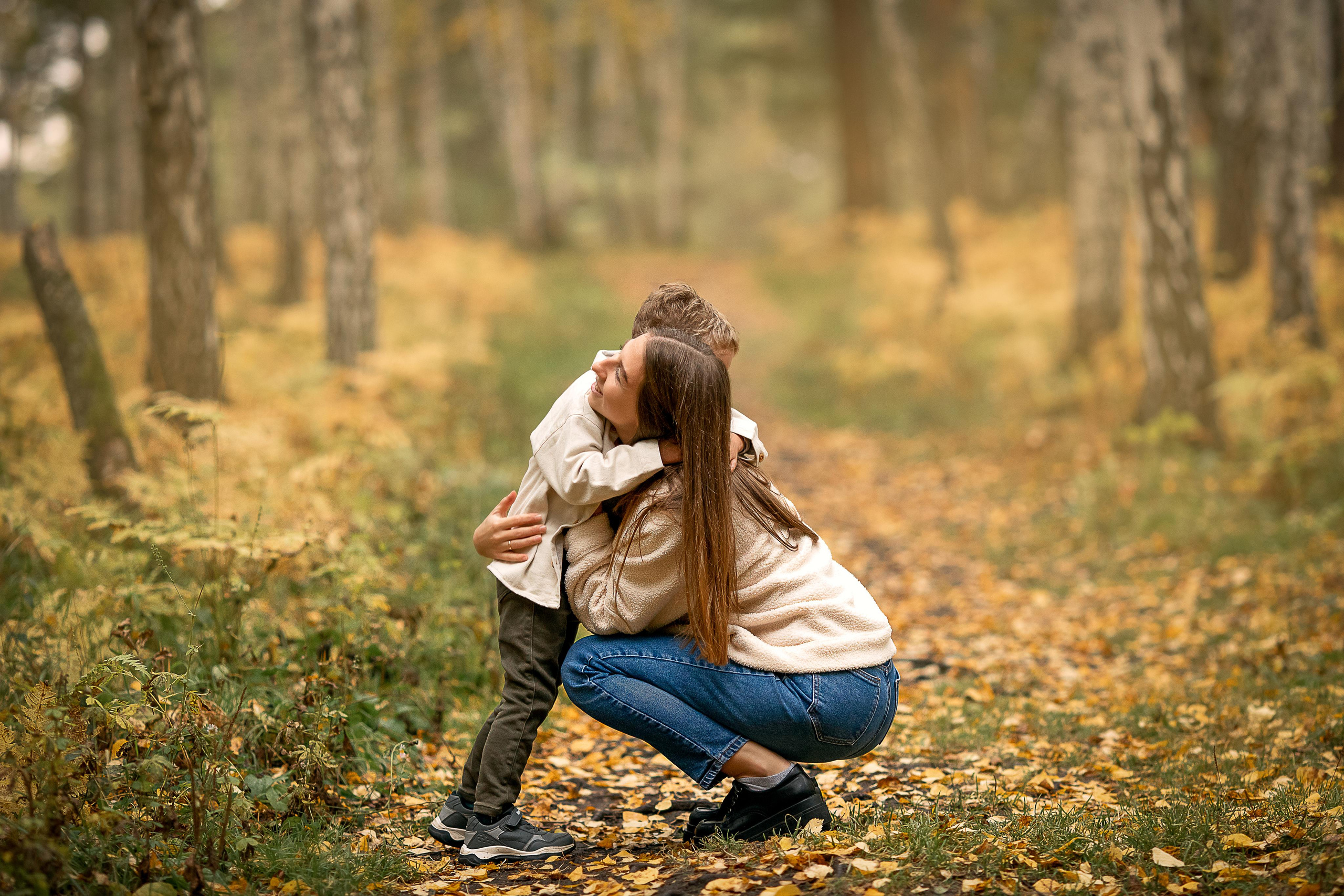 В осеннем лесу. Детский и семейный фотограф в Красноярске Елена Коровкина