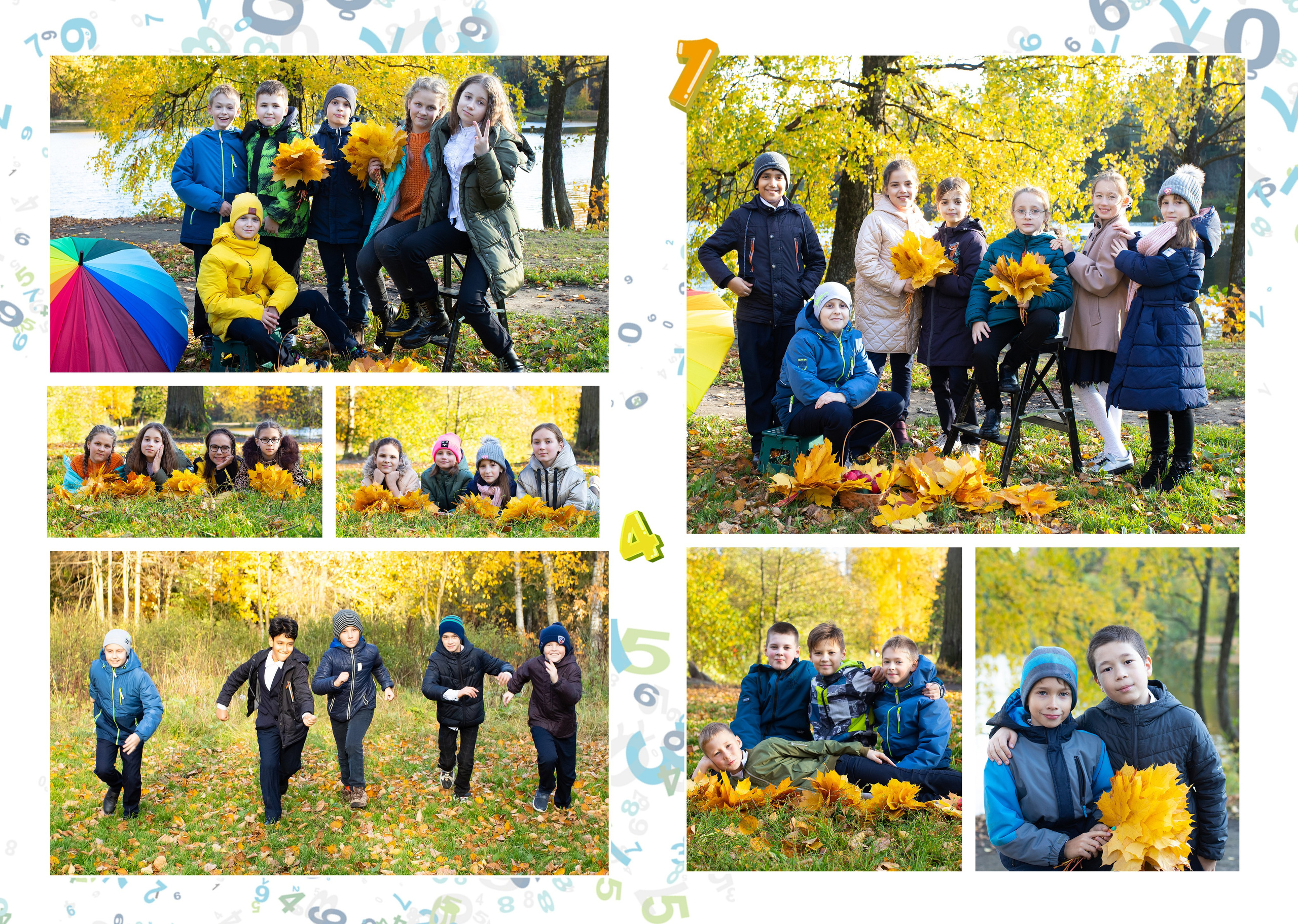 фотосессия на природе для школьников