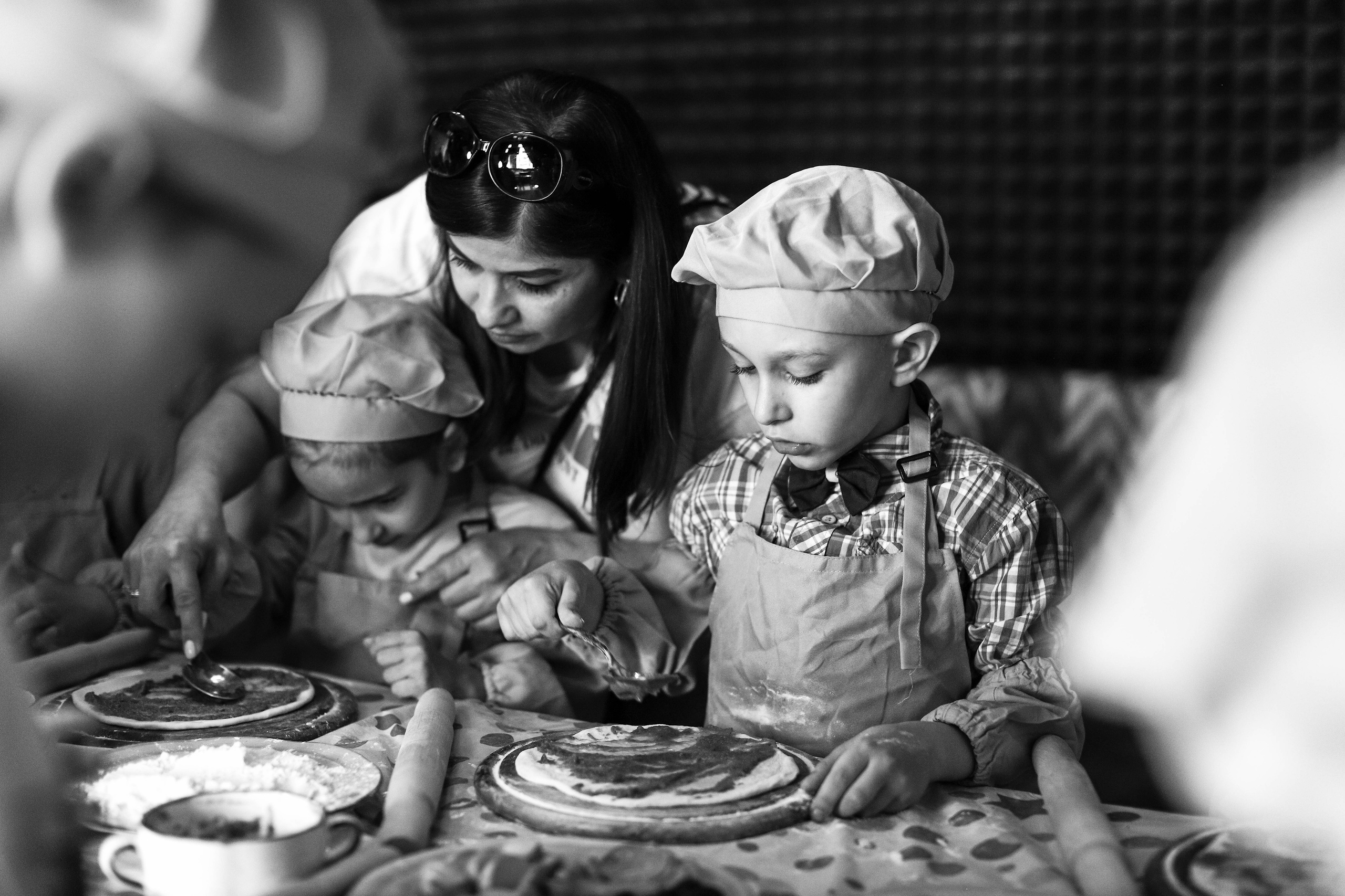 Мастер-класс по приготовлению пиццы. Фотограф — художник в Москве Васильева Юлия