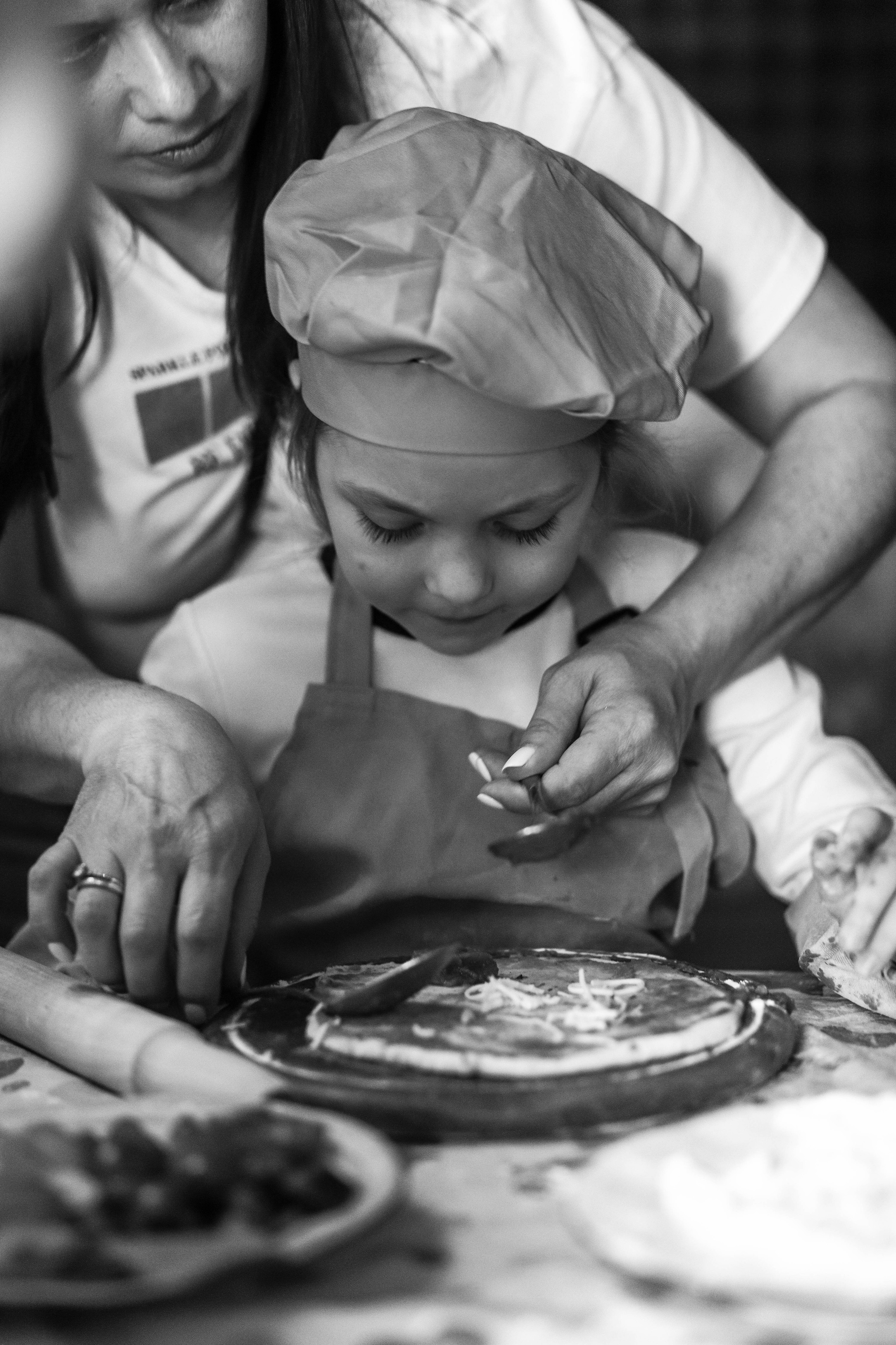 Мастер-класс по приготовлению пиццы. Фотограф — художник в Москве Васильева Юлия
