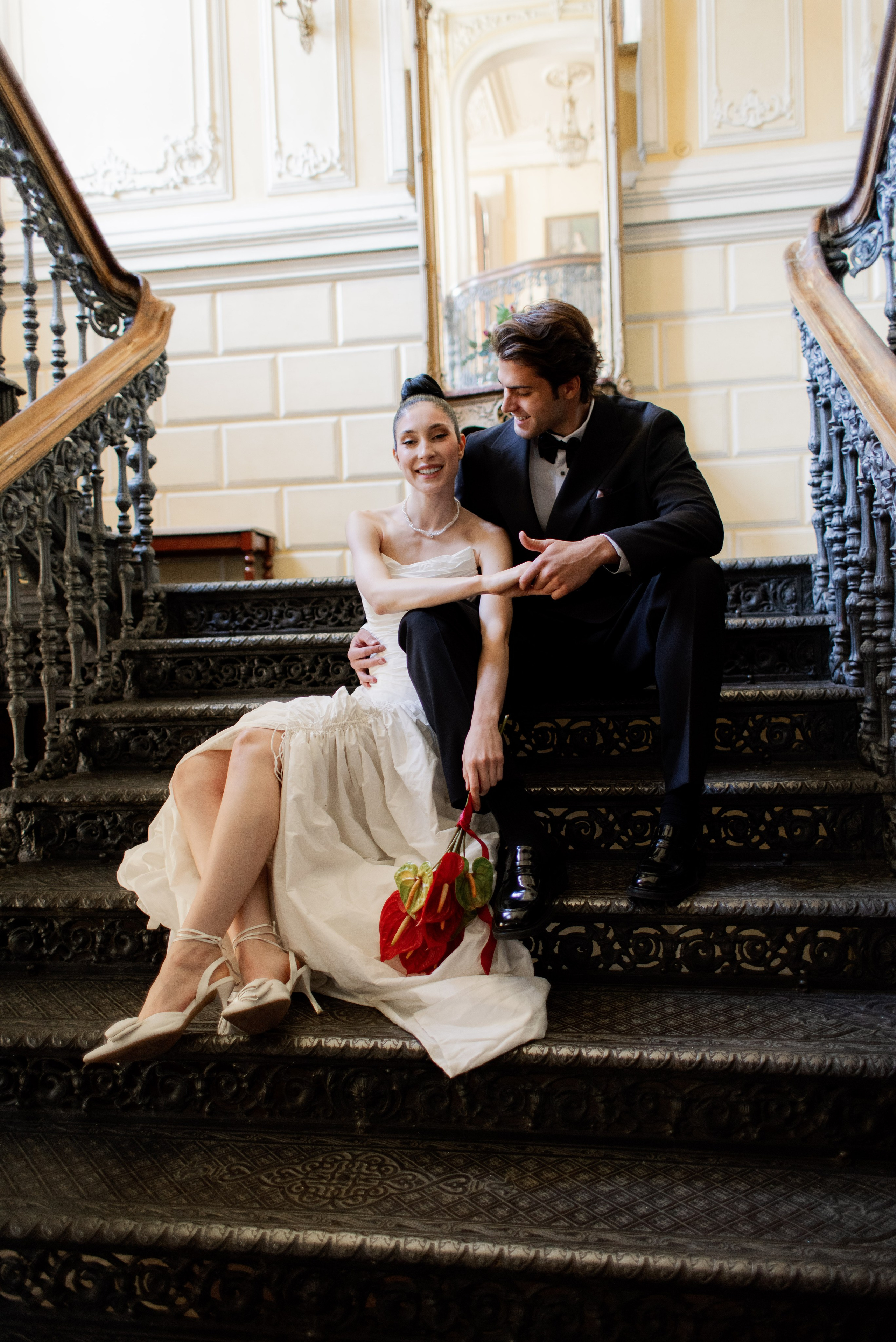 Свадебная церемония, фотосессия в библиотека-читальни А.С. Пушкина