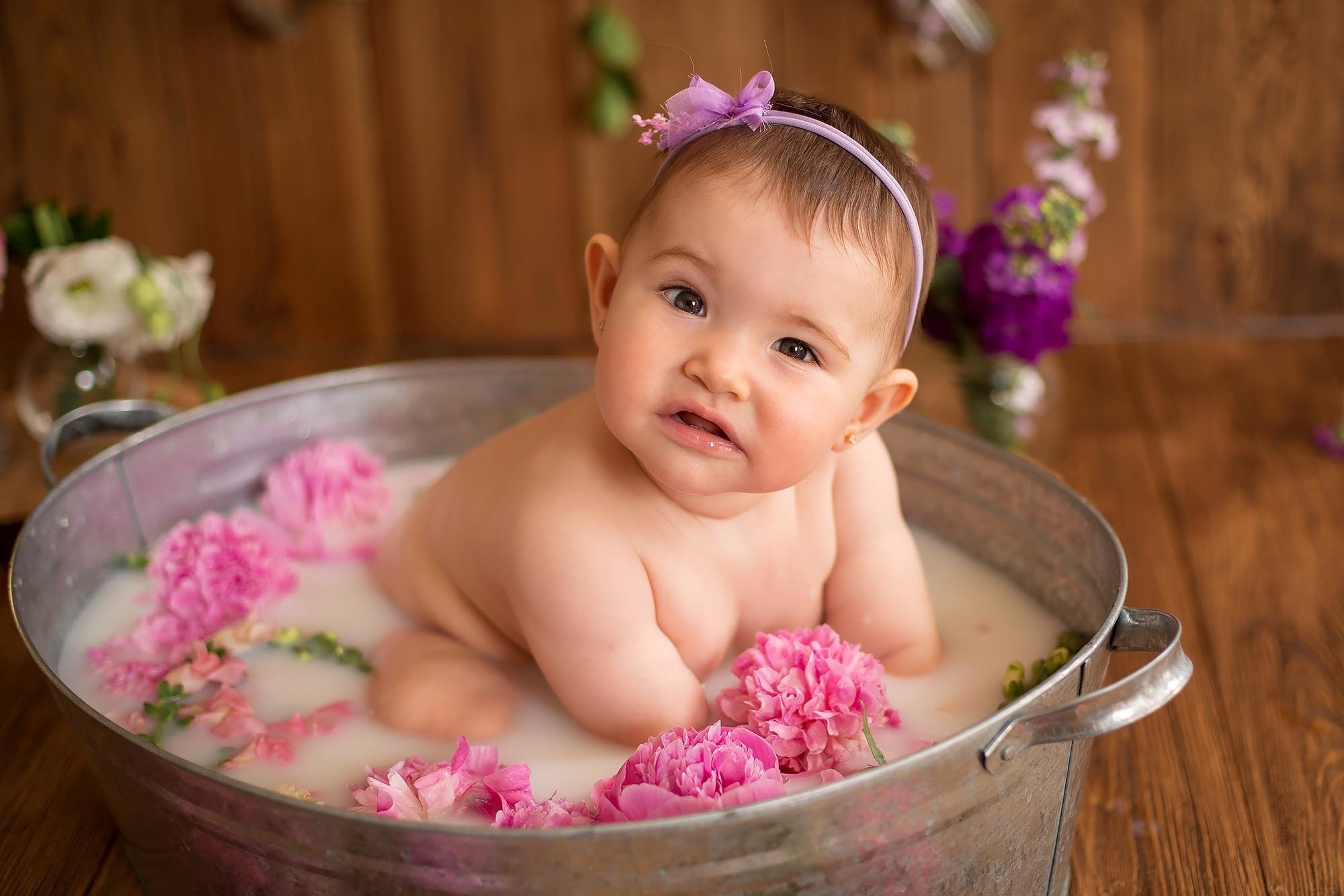 Фотопроект в ванне с молоком и цветами. Семейный и детский фотограф в Сочи Наталья Вербицкая