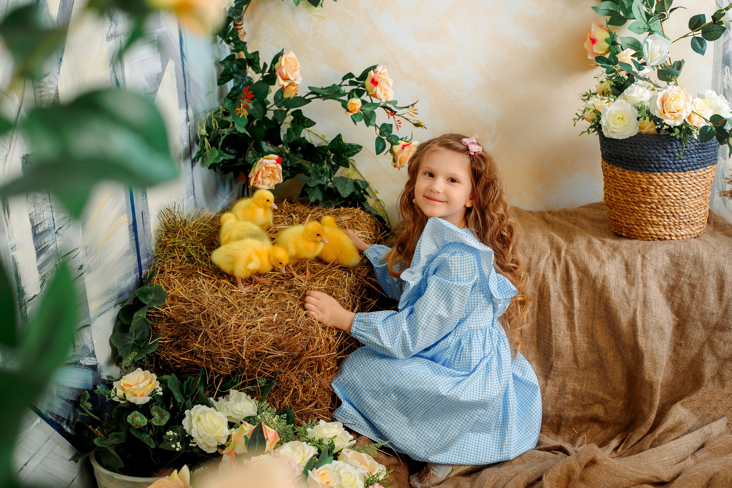 Пасхальная фотосессия с утятами Санкт-Петербург