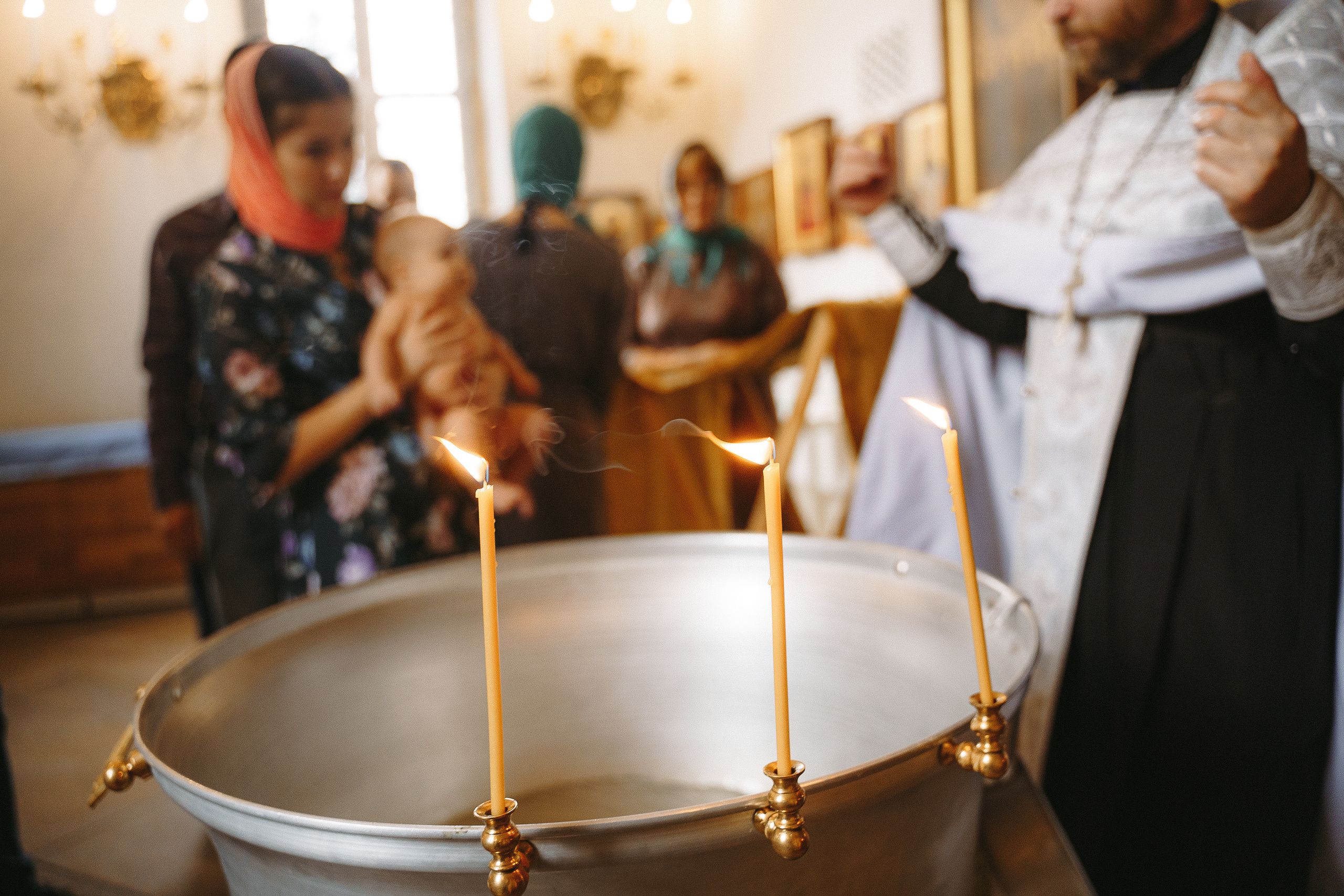 Фотограф на крещение в Храме Великомученика Димитрия Солунского