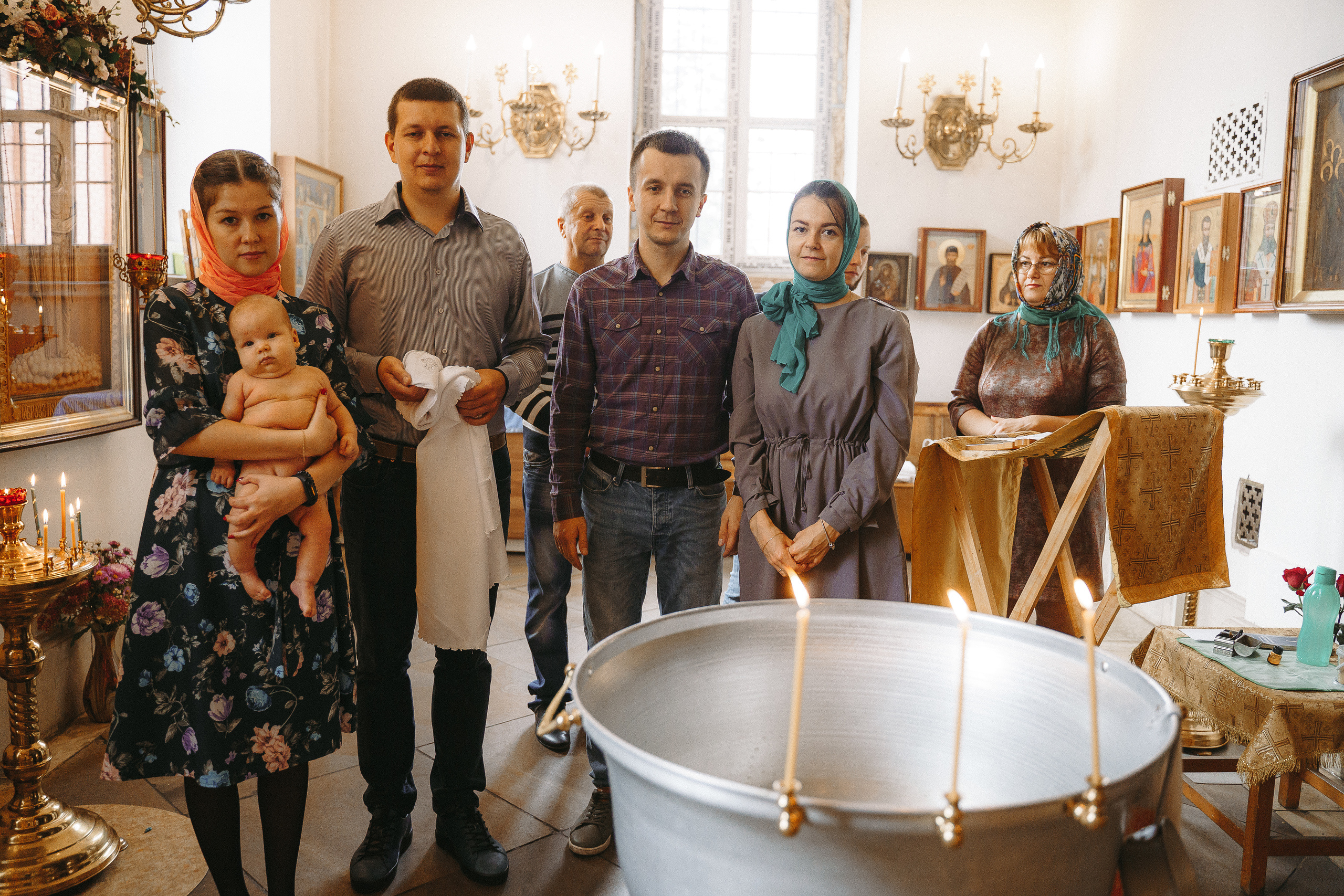 Фотограф на крещение в Храме Великомученика Димитрия Солунского