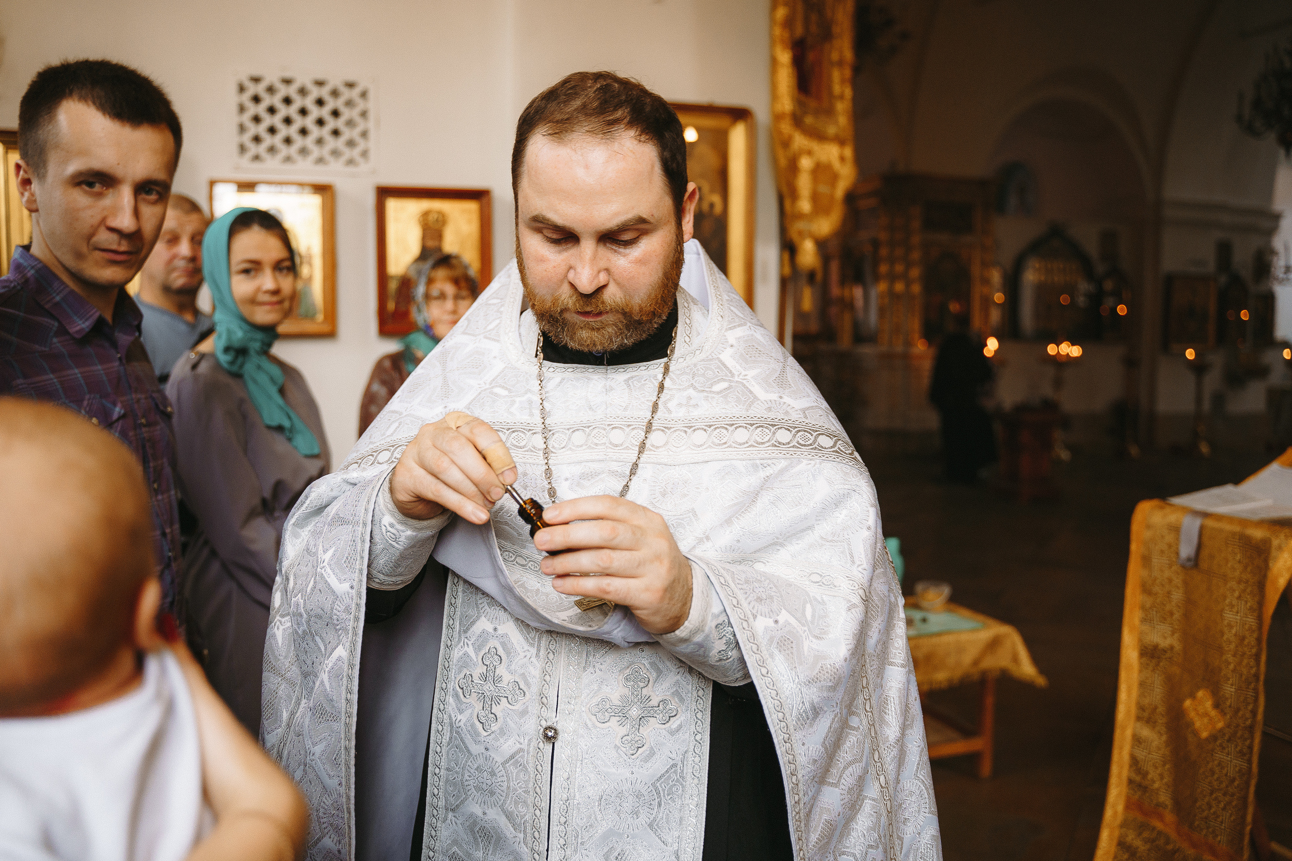 Фотограф на крещение в Храме Великомученика Димитрия Солунского