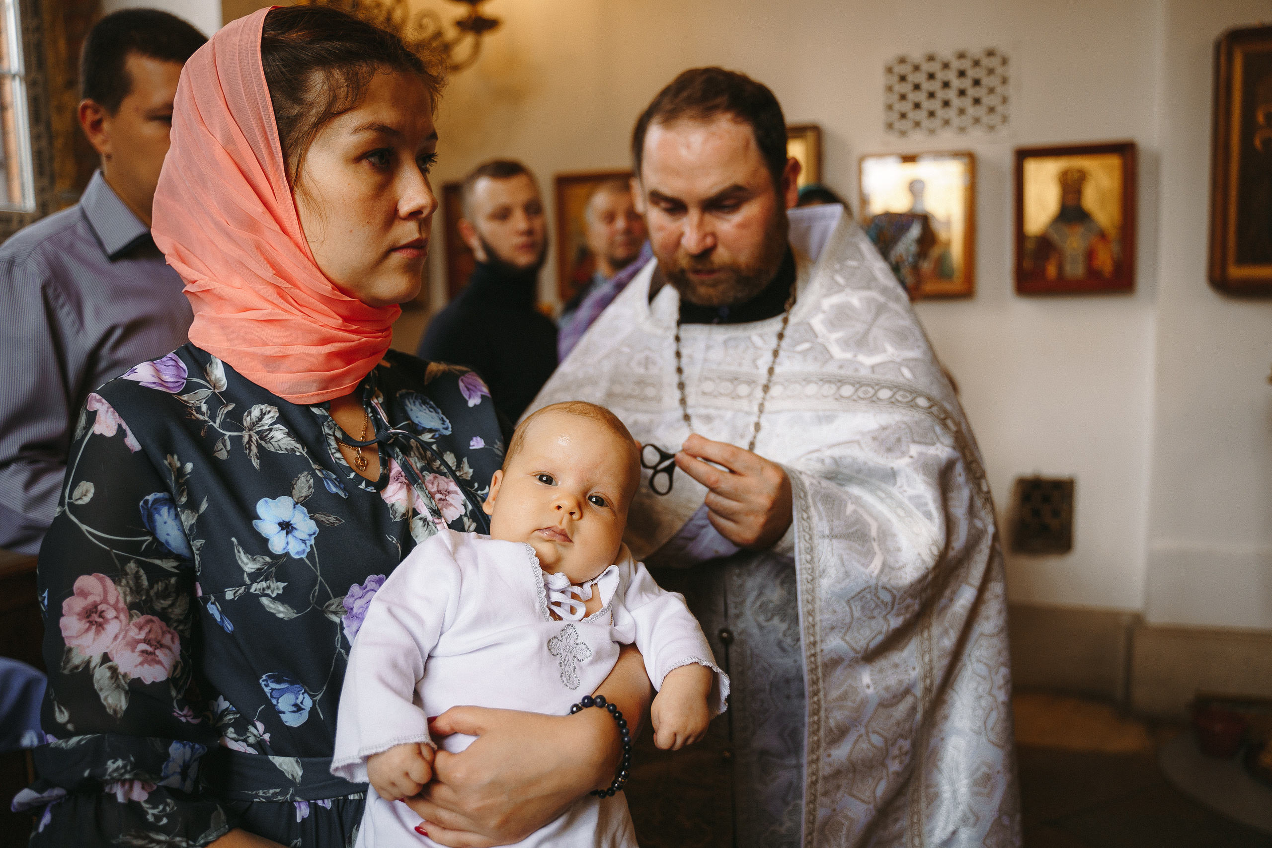Фотограф на крещение в Храме Великомученика Димитрия Солунского