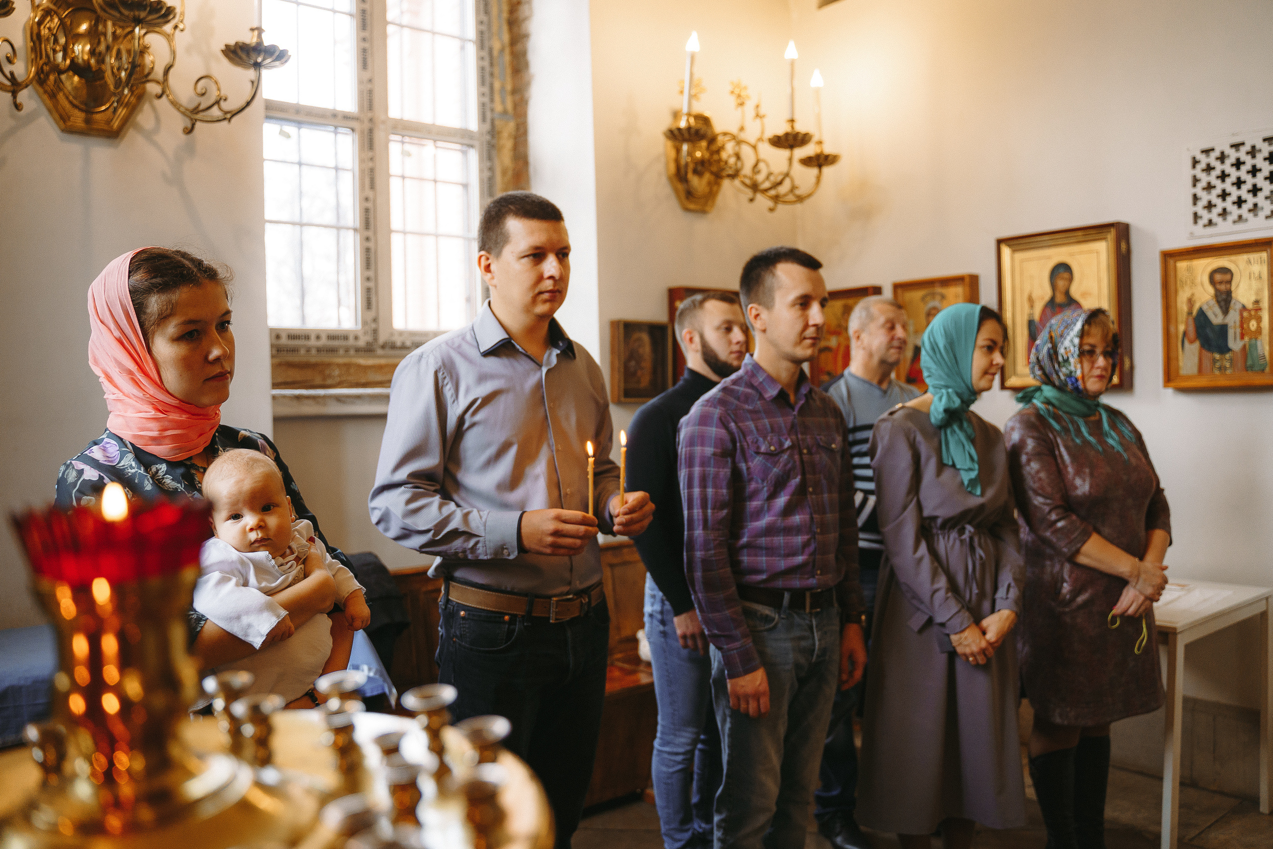Фотограф на крещение в Храме Великомученика Димитрия Солунского