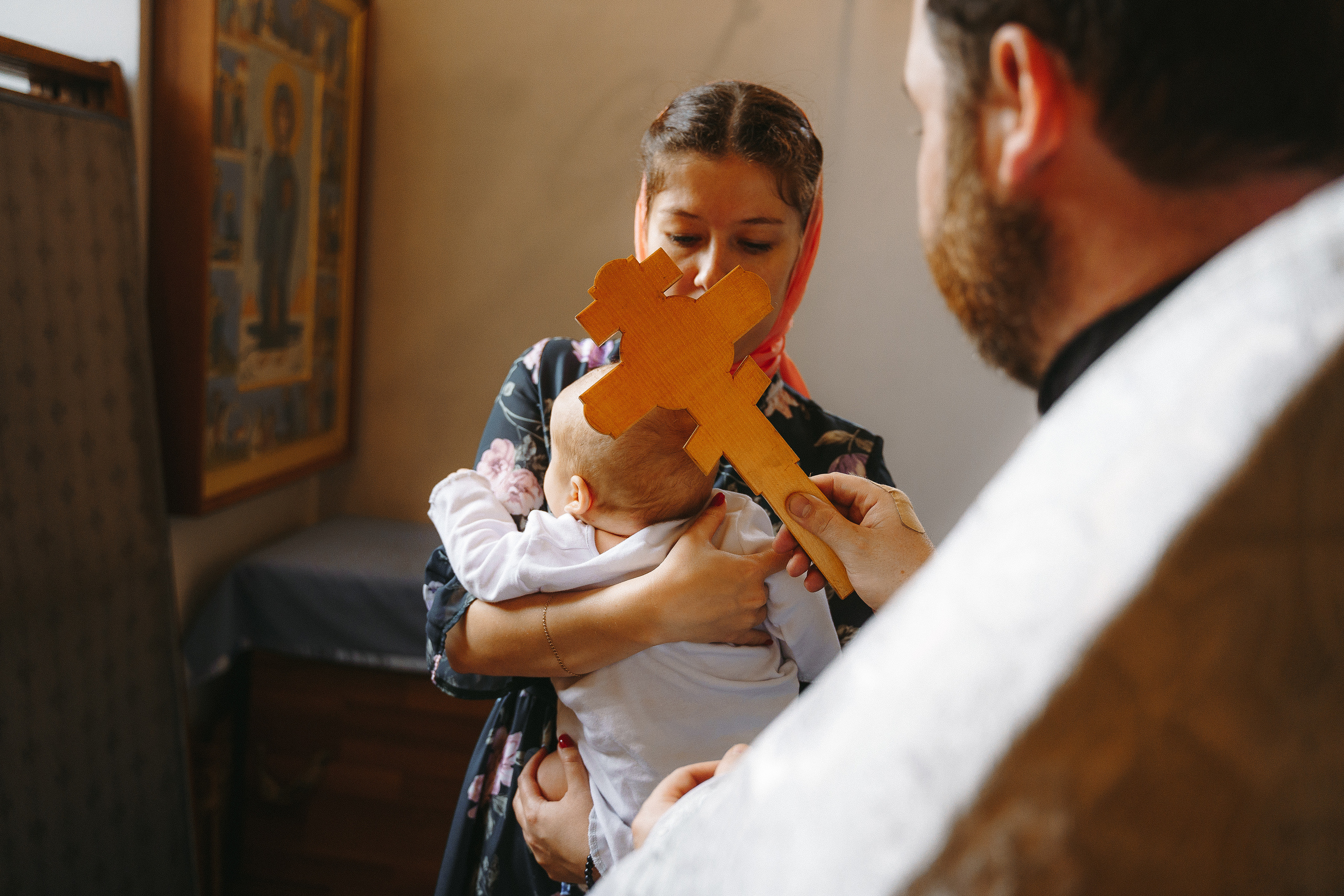 Фотограф на крещение в Храме Великомученика Димитрия Солунского