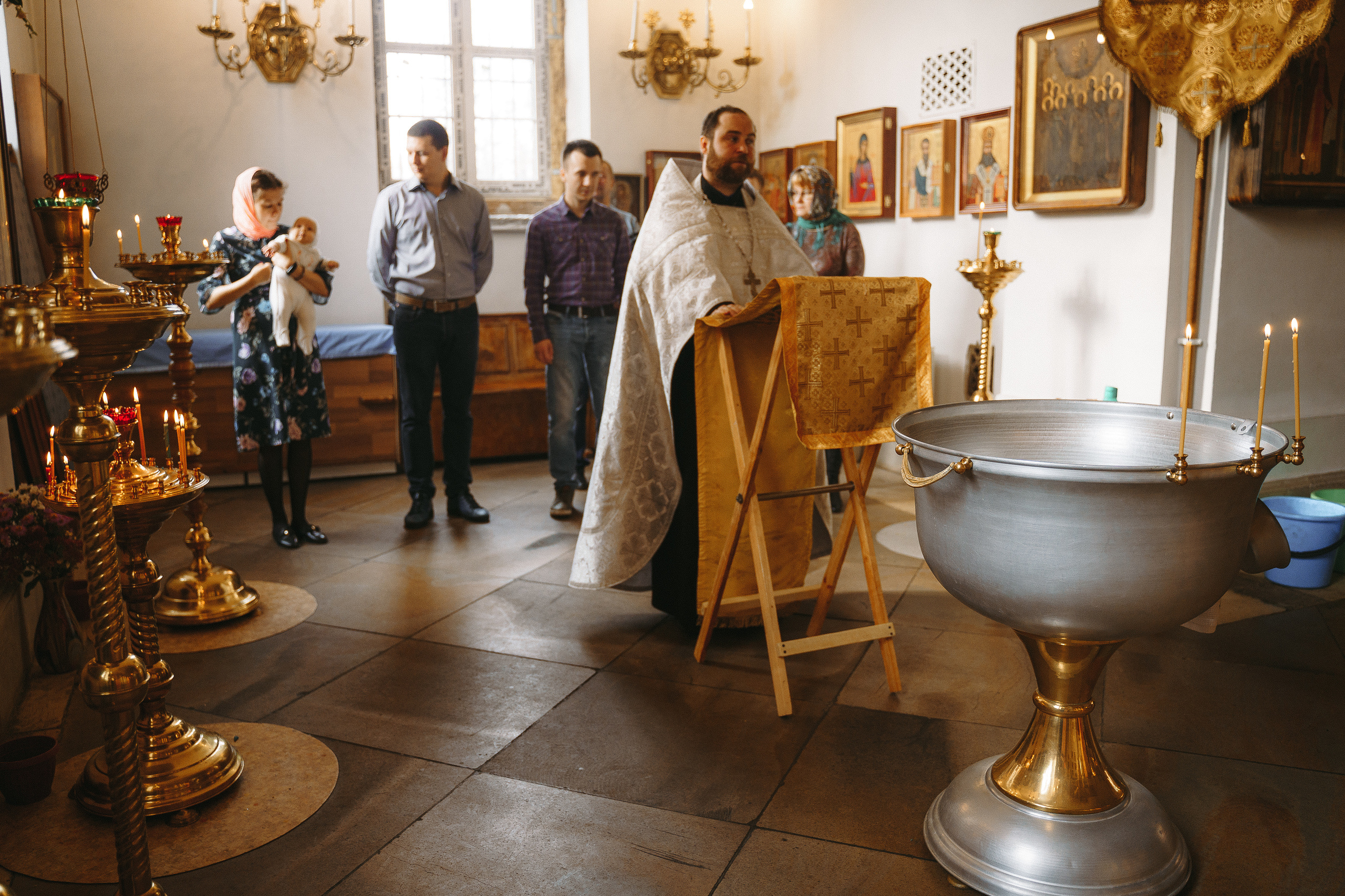 Фотограф на крещение в Храме Великомученика Димитрия Солунского