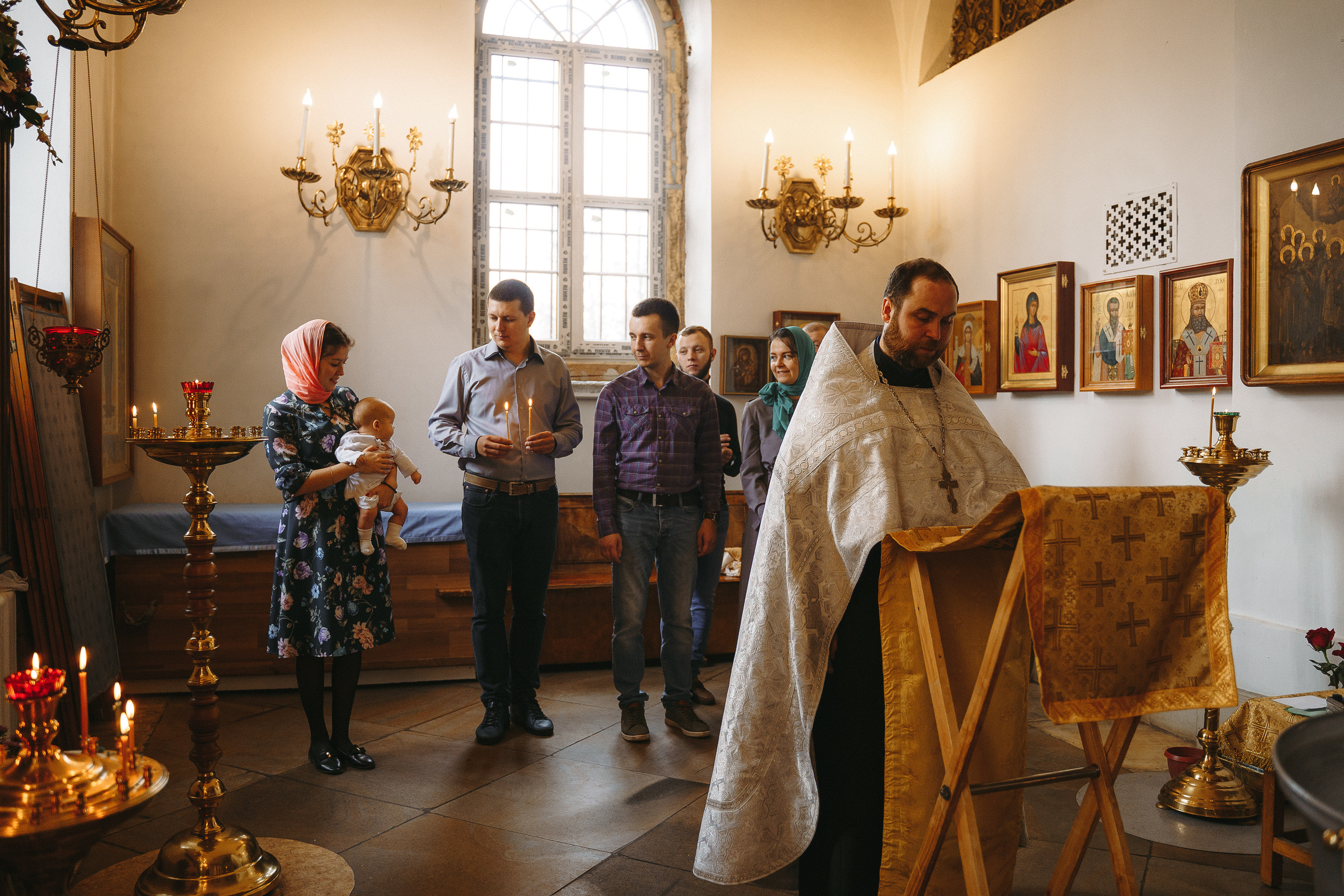 Фотограф на крещение в Храме Великомученика Димитрия Солунского
