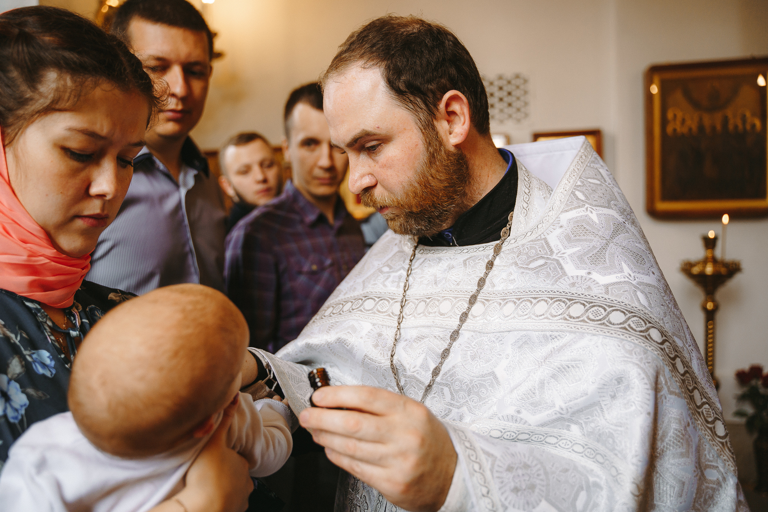 Фотограф на крещение в Храме Великомученика Димитрия Солунского