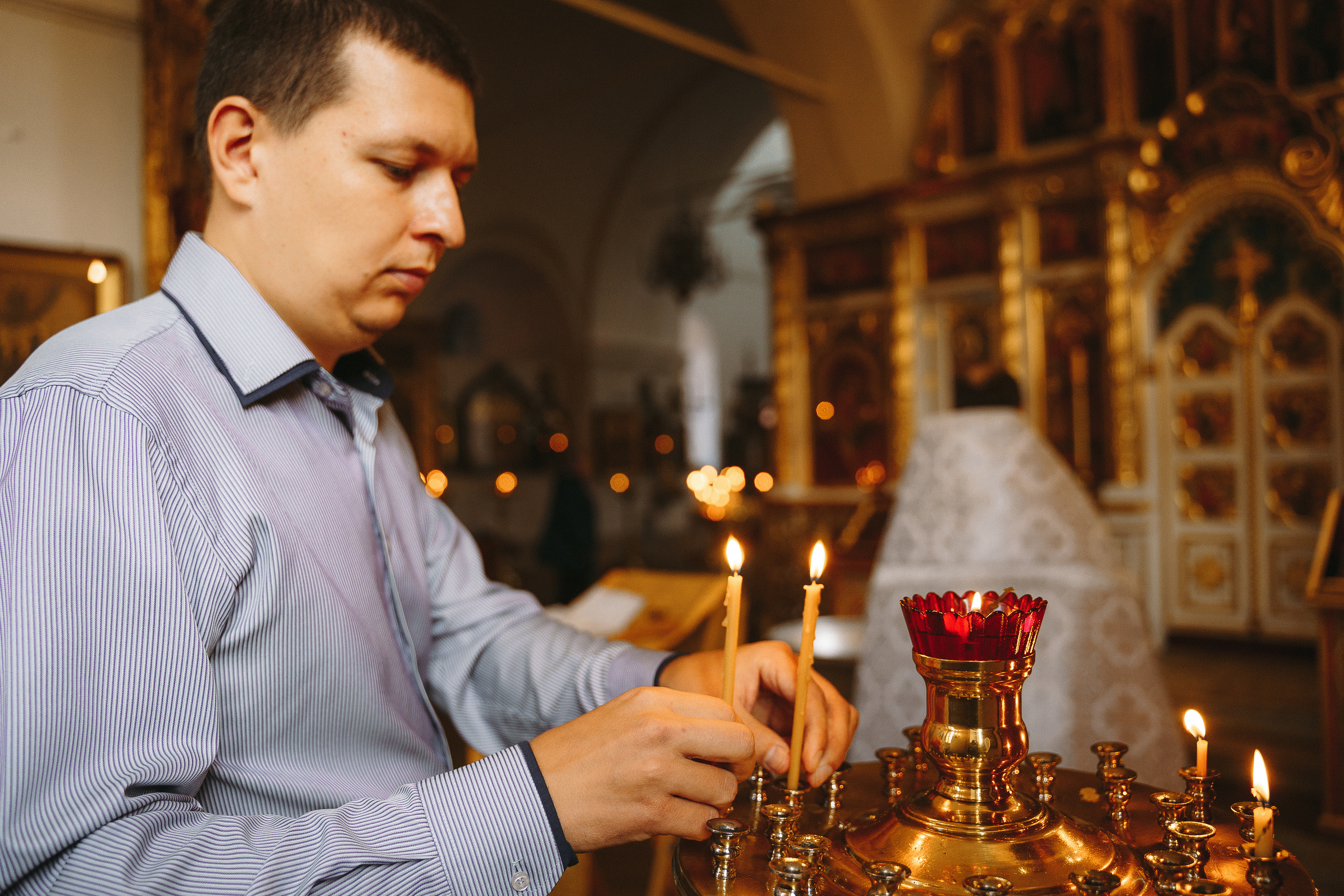 Фотограф на крещение в Храме Великомученика Димитрия Солунского