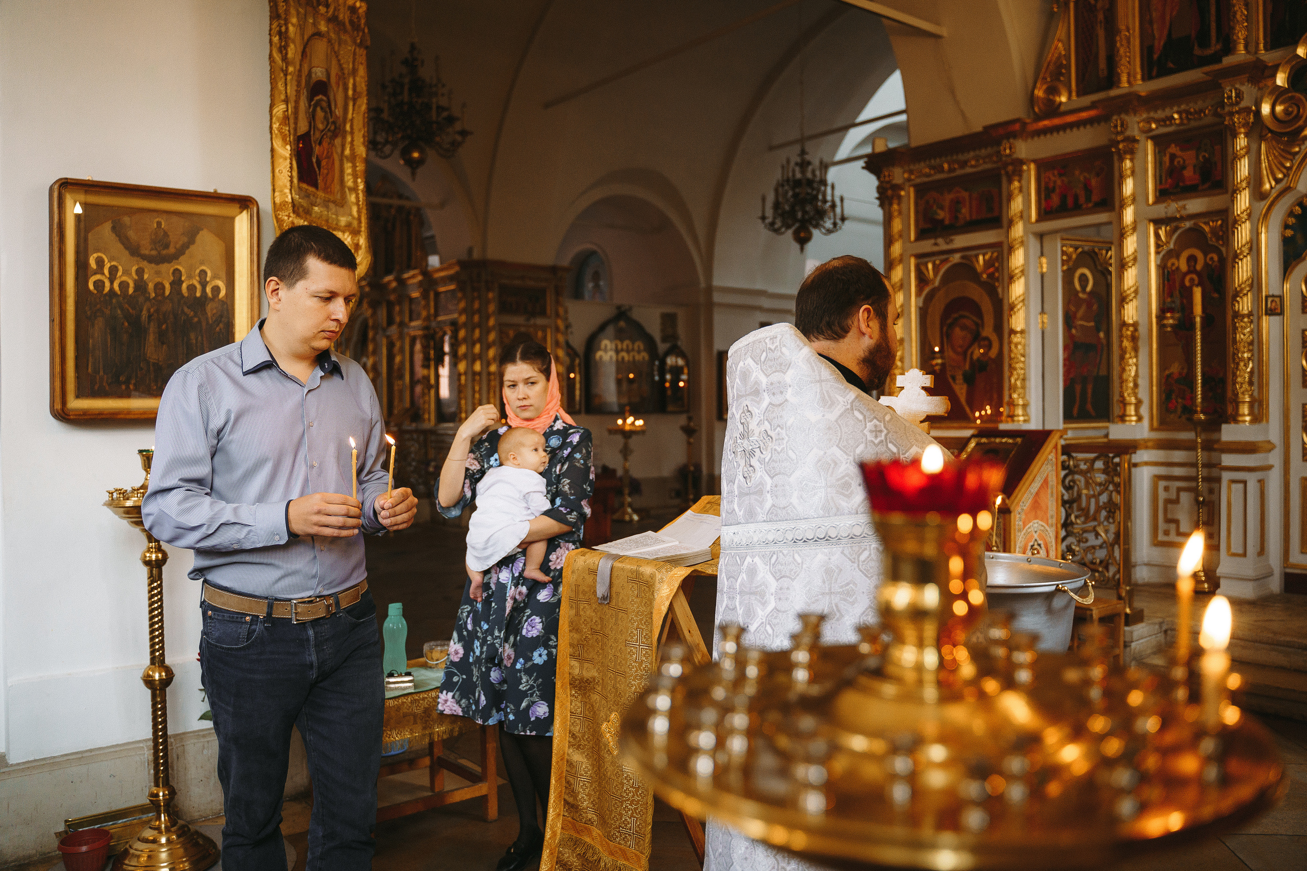Фотограф на крещение в Храме Великомученика Димитрия Солунского