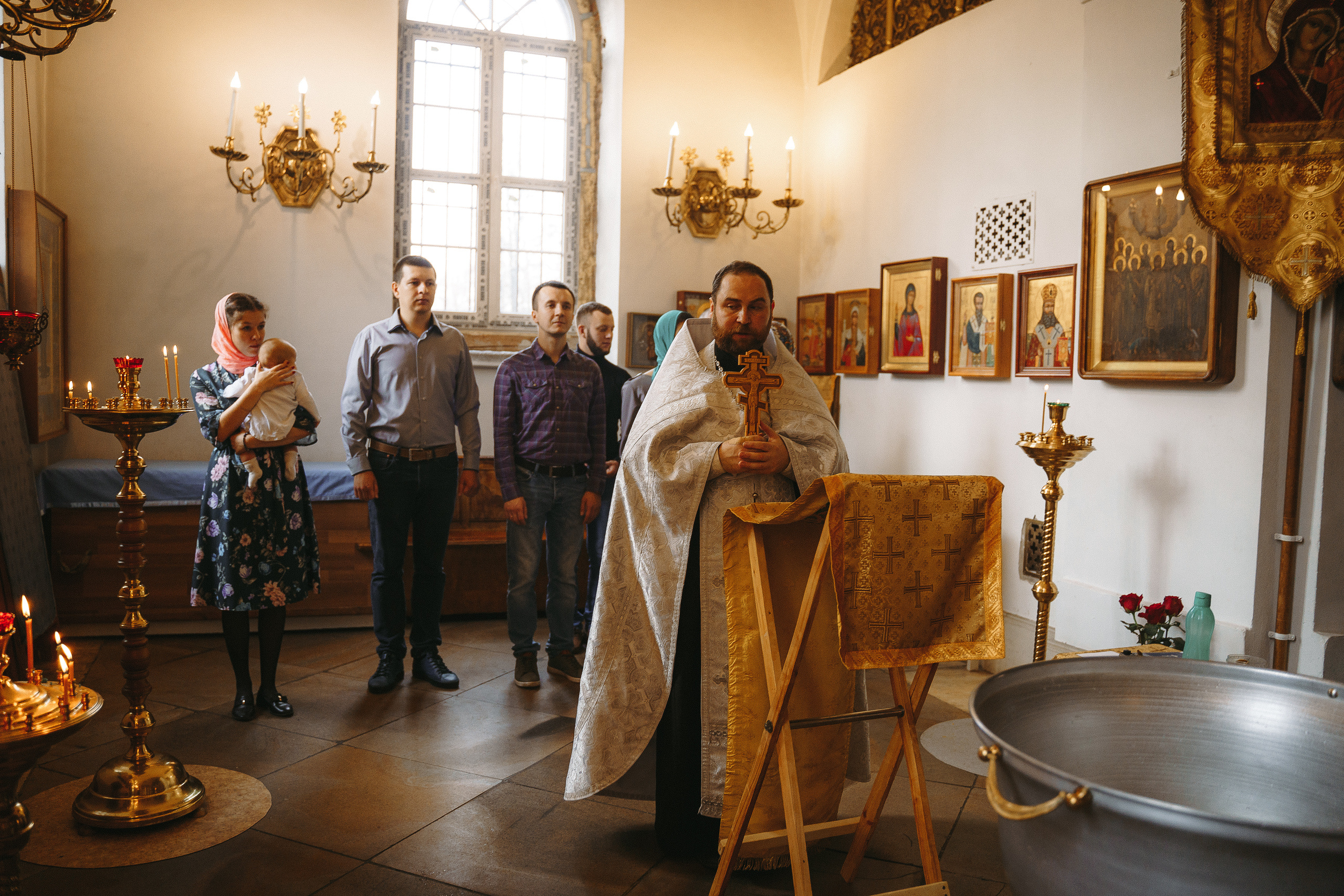 Фотограф на крещение в Храме Великомученика Димитрия Солунского