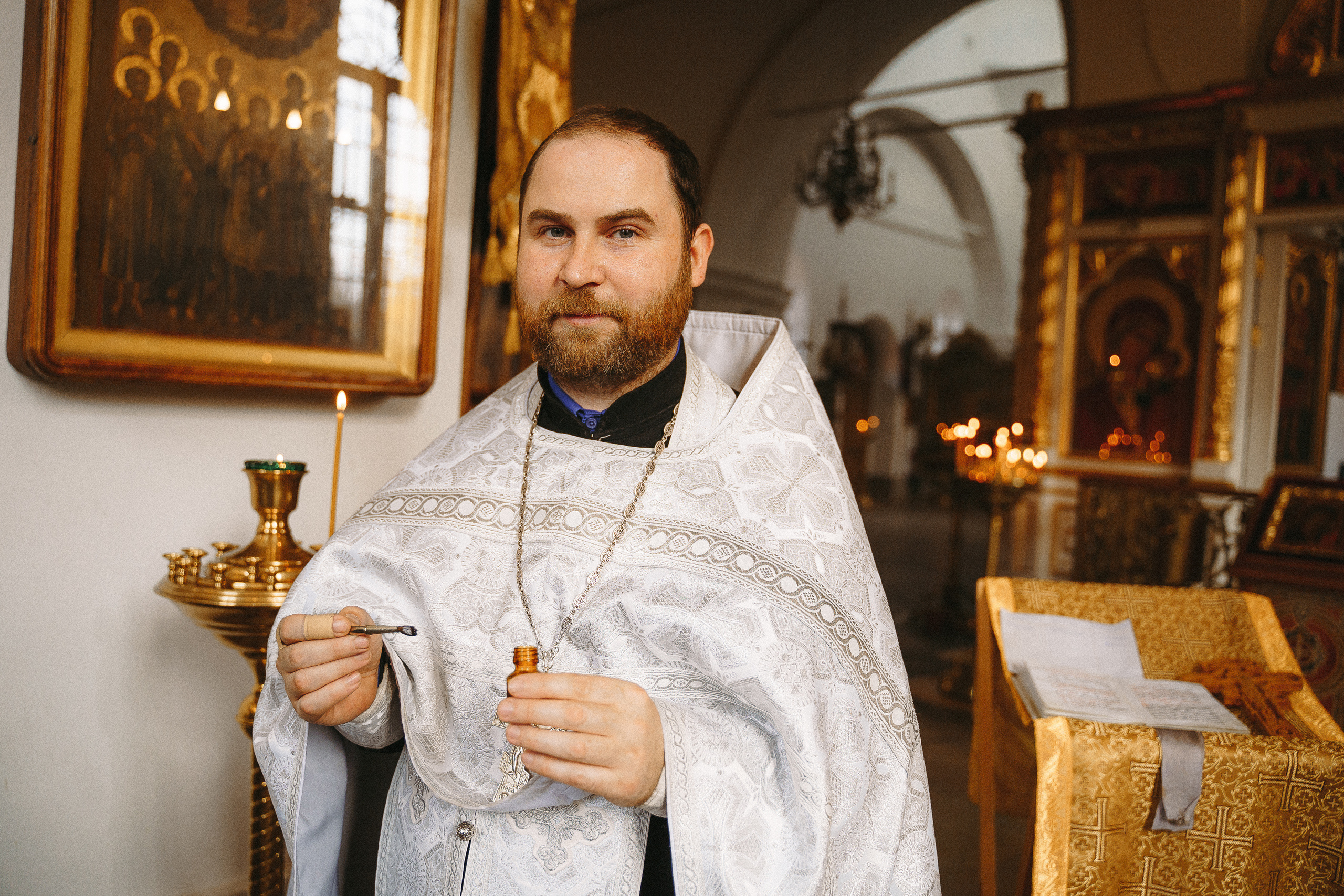 Фотограф на крещение в Храме Великомученика Димитрия Солунского
