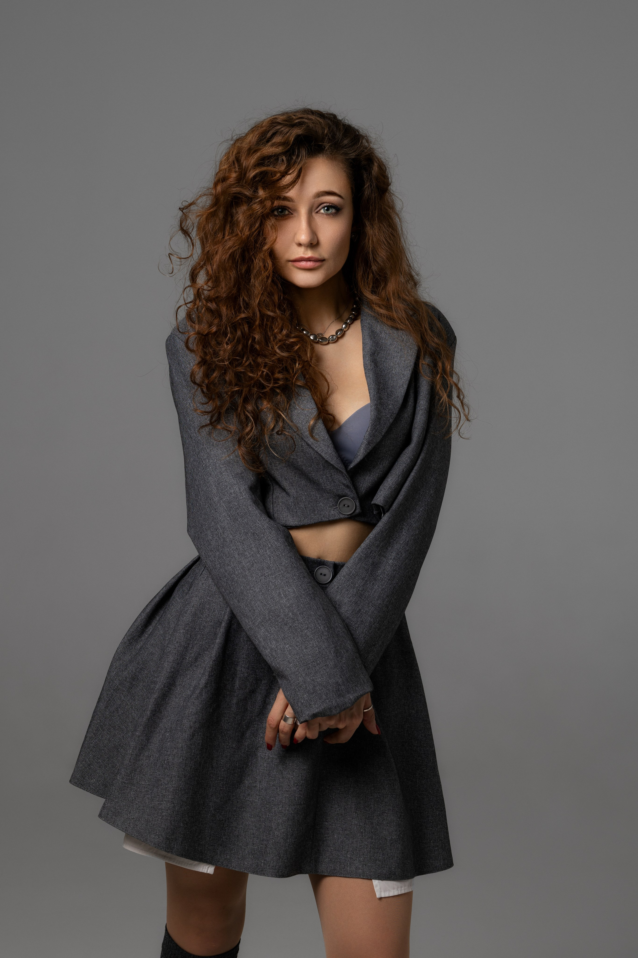 Студийная съемка на циклораме с испульсным светом с Дианой для «себя». Дмитрий Шульгин, портретный фотограф в Воронеже