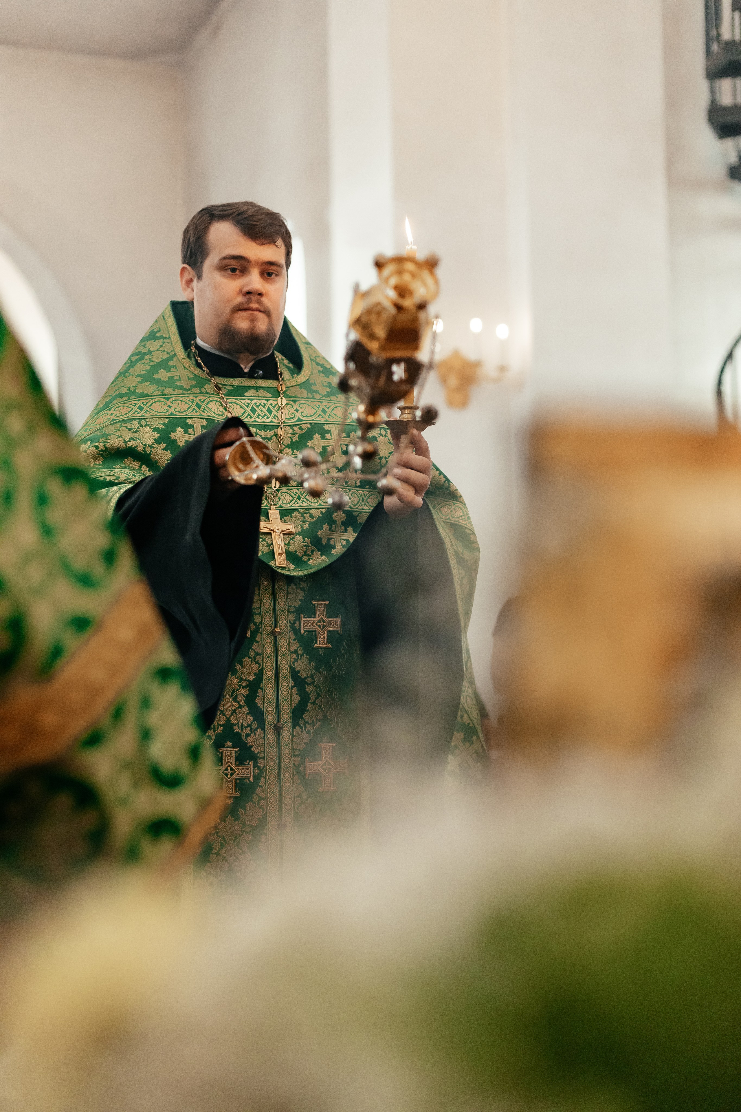 В Спасский храм принесен ковчег с мощами блгвв. кн. Петра и Февронии. Саратовское Северо-Западное благочиние