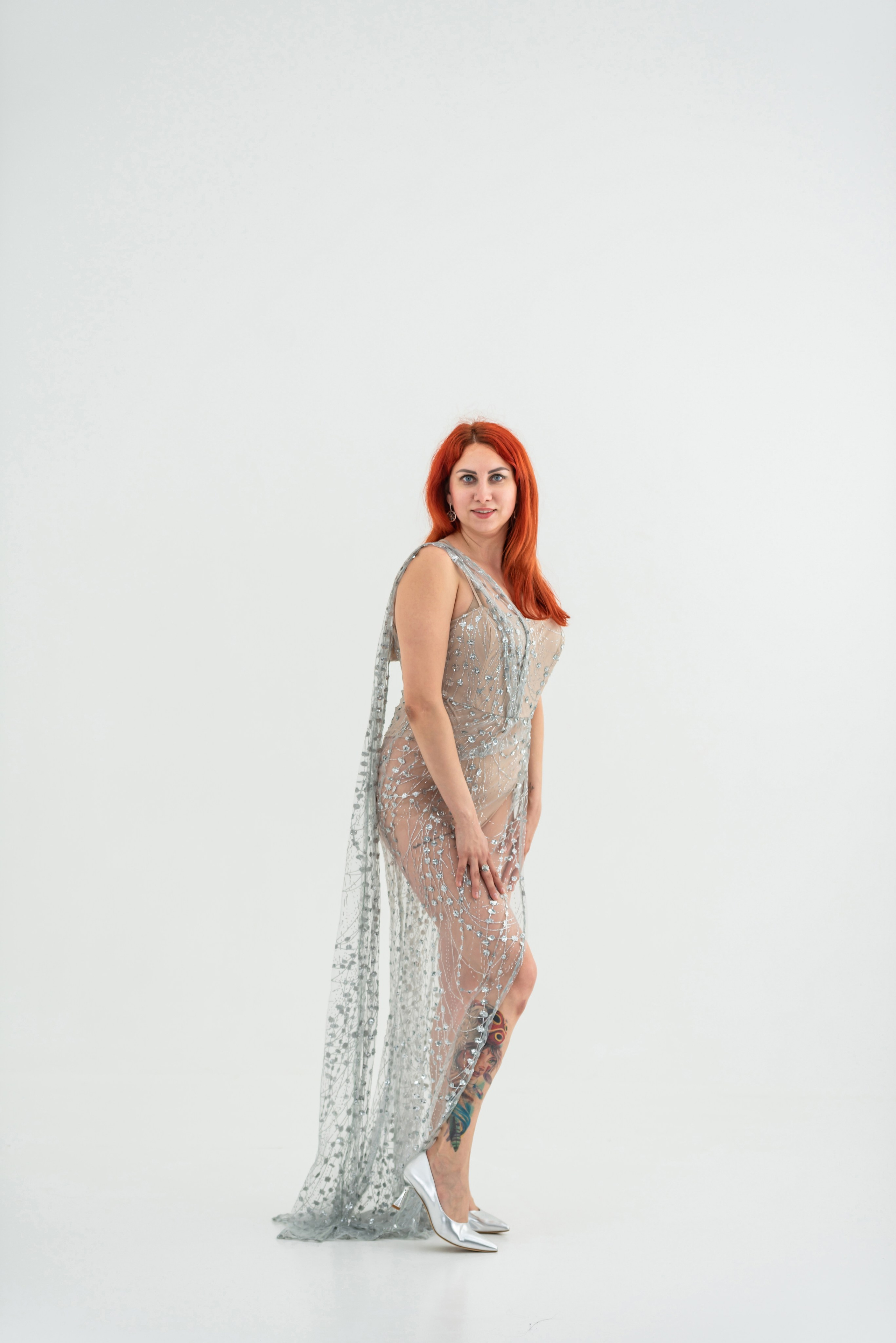 Платье-боди с пайетками на фотосессию в Иркутске