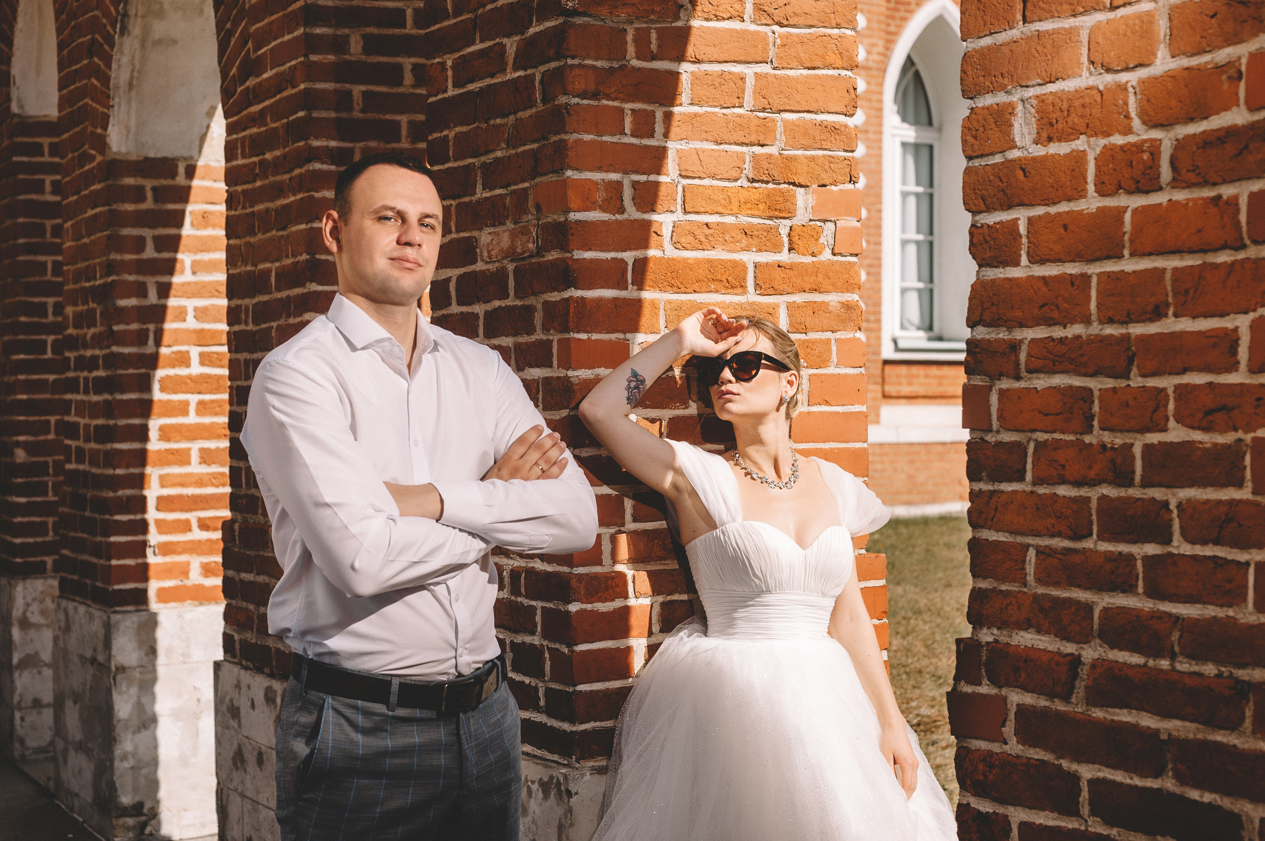 Летняя свадебная фотосессия Анастасии и Павла в Царицино. Семейный фотограф в Москве Елена Снегирева