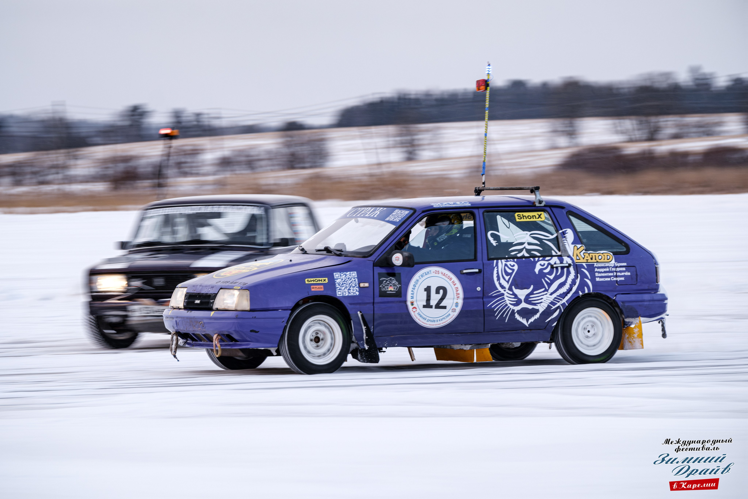 «Зимний Драйв в Карелии» Авто Марафон-гигант «25 часов на льду» Илона Накутис, Николай Грязин, джимхана, фотограф Антон Медведев, icoguar, Сортавала, Карелия