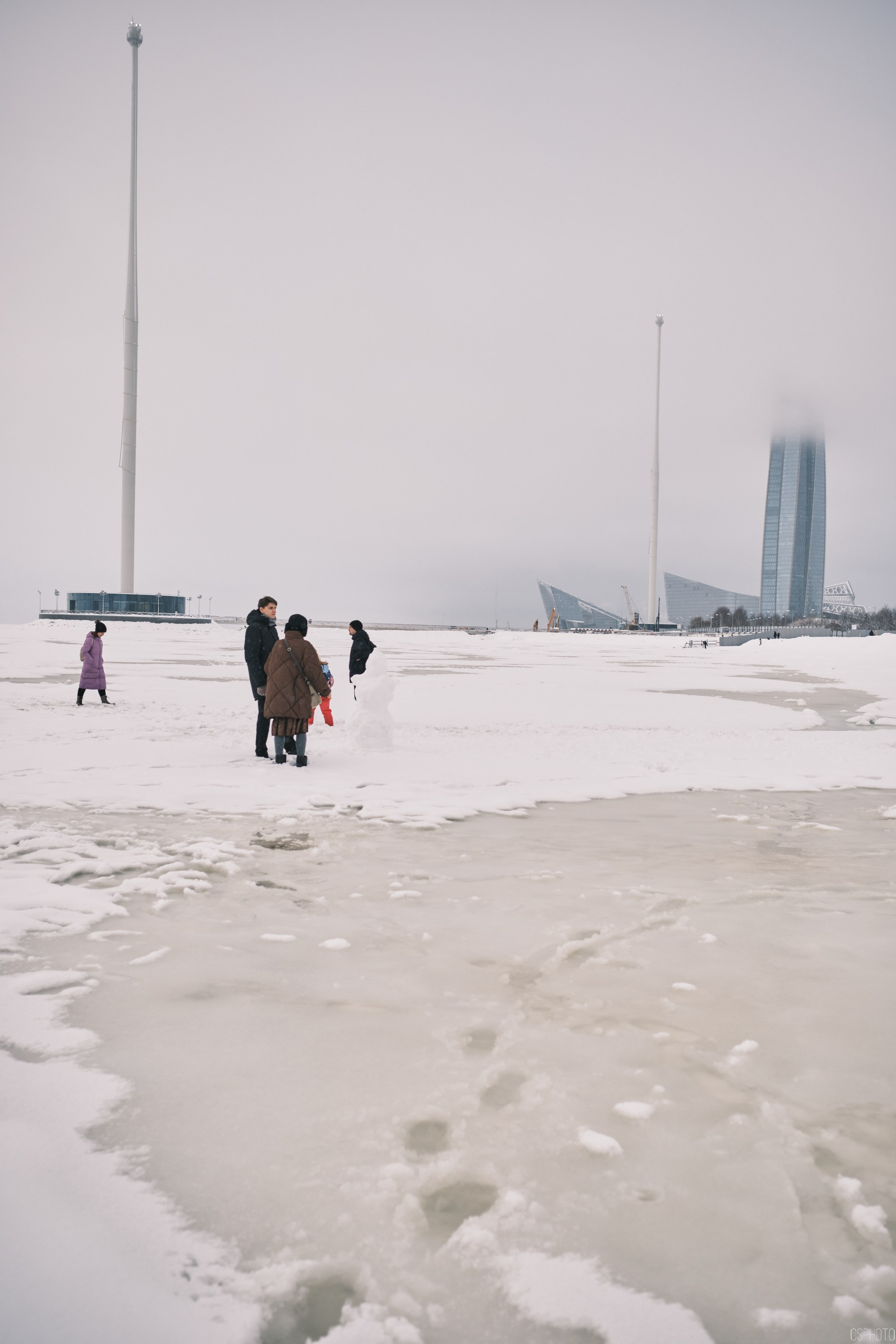 Снег и туман в Санкт-Петербурге. Фотографъ Сергѣевъ. Поймать мгновеніе